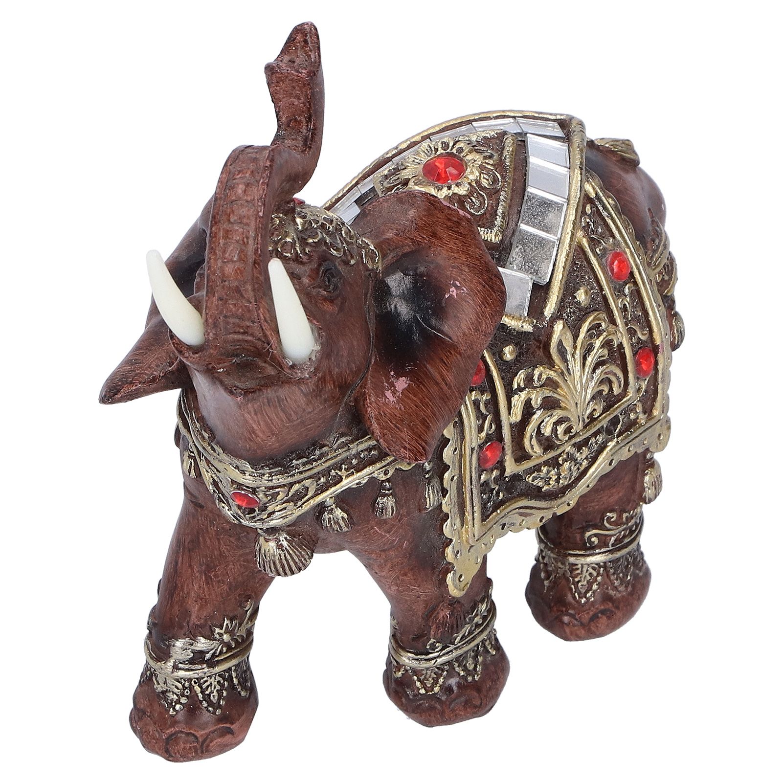 Elephant Statue Resin Desktop Figurine Ornament Home Living Room Decoration view 2