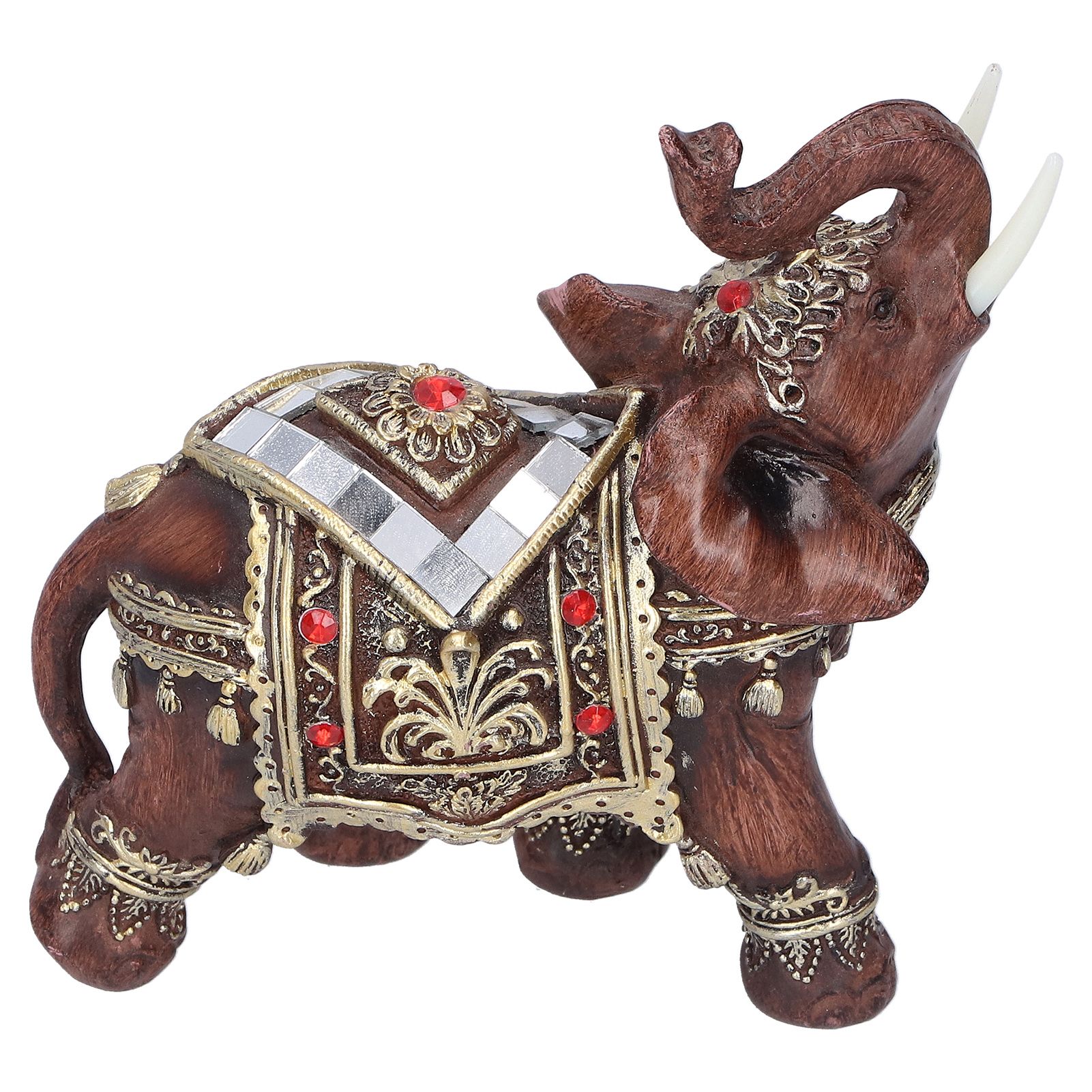 Elephant Statue Resin Desktop Figurine Ornament Home Living Room Decoration view 7