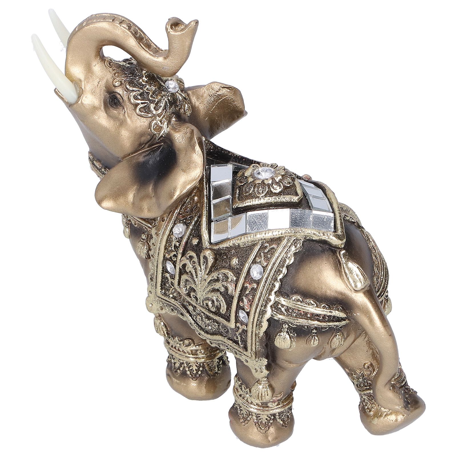 Elephant Statue Figurine Feng Shui Resin Animal Ornament Art Crafts Desktop view 4