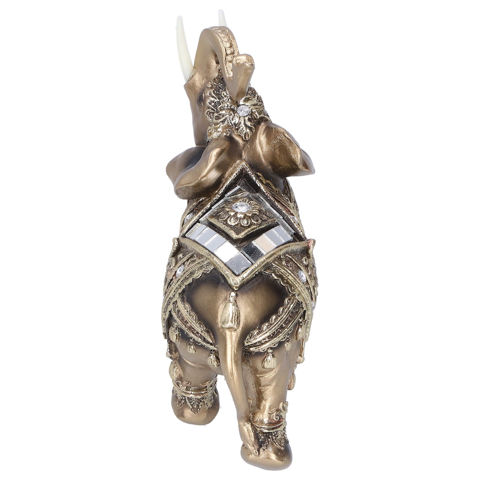 Elephant Statue Figurine Feng Shui Resin Animal Ornament Art Crafts Desktop view 5