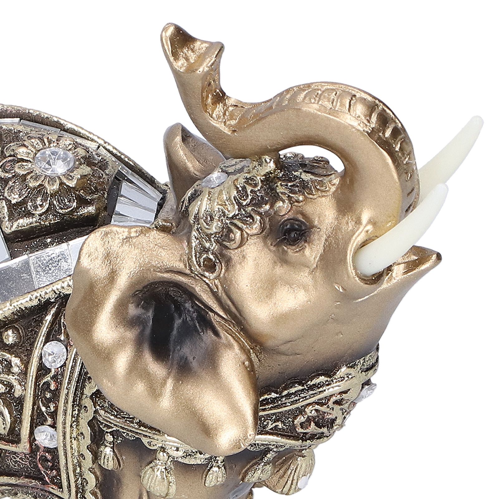 Elephant Statue Figurine Feng Shui Resin Animal Ornament Art Crafts Desktop view 11