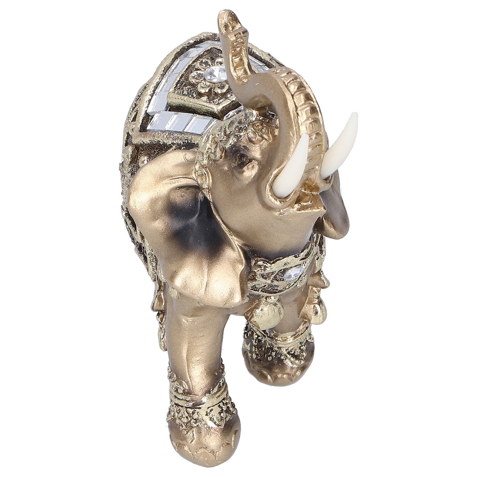 Elephant Statue Figurine Feng Shui Resin Animal Ornament Art Crafts Desktop