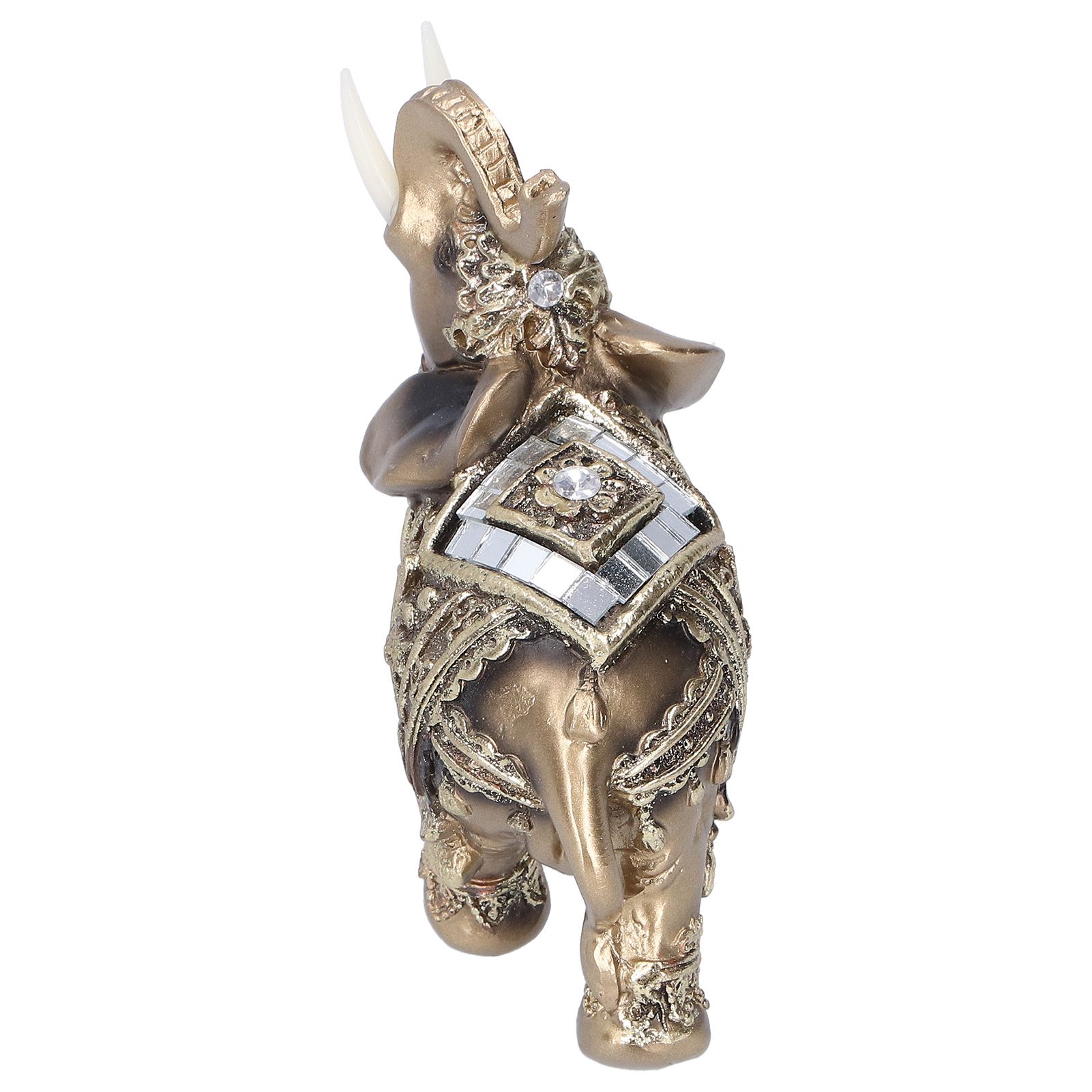 Elephant Statue Figurine Feng Shui Resin Animal Ornament Art Crafts Desktop view 5