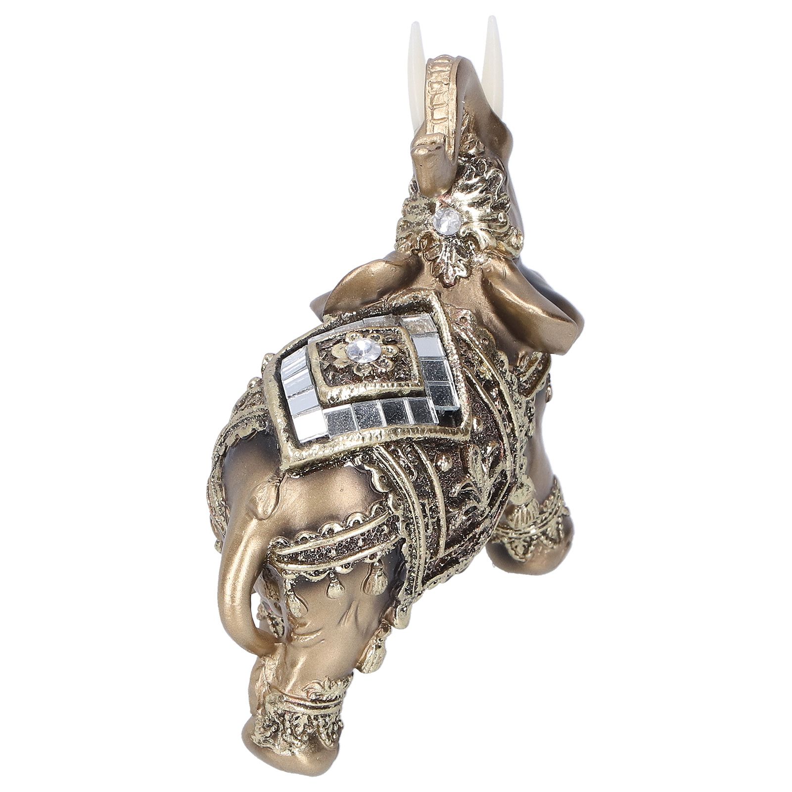 Elephant Statue Figurine Feng Shui Resin Animal Ornament Art Crafts Desktop view 6