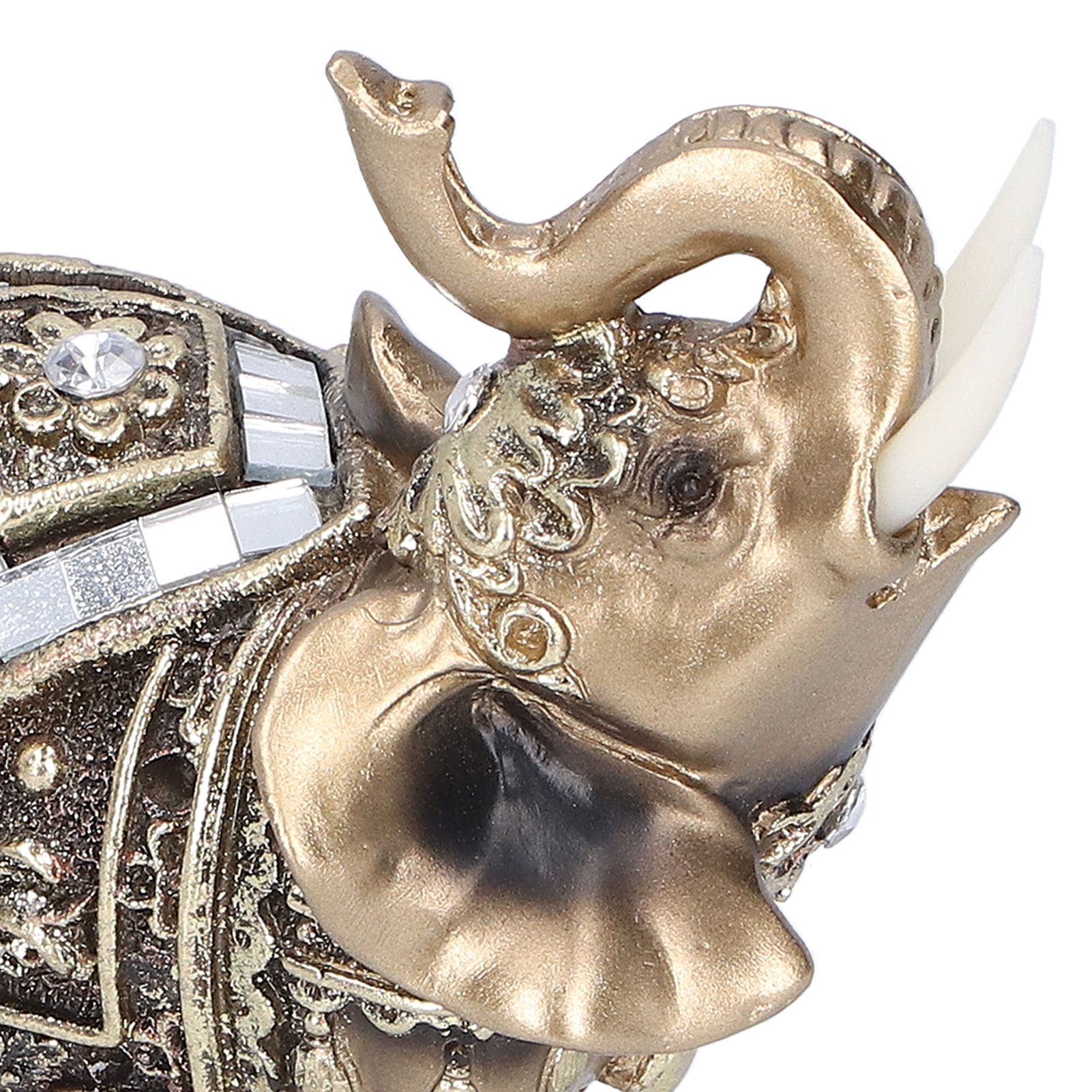Elephant Statue Figurine Feng Shui Resin Animal Ornament Art Crafts Desktop view 11