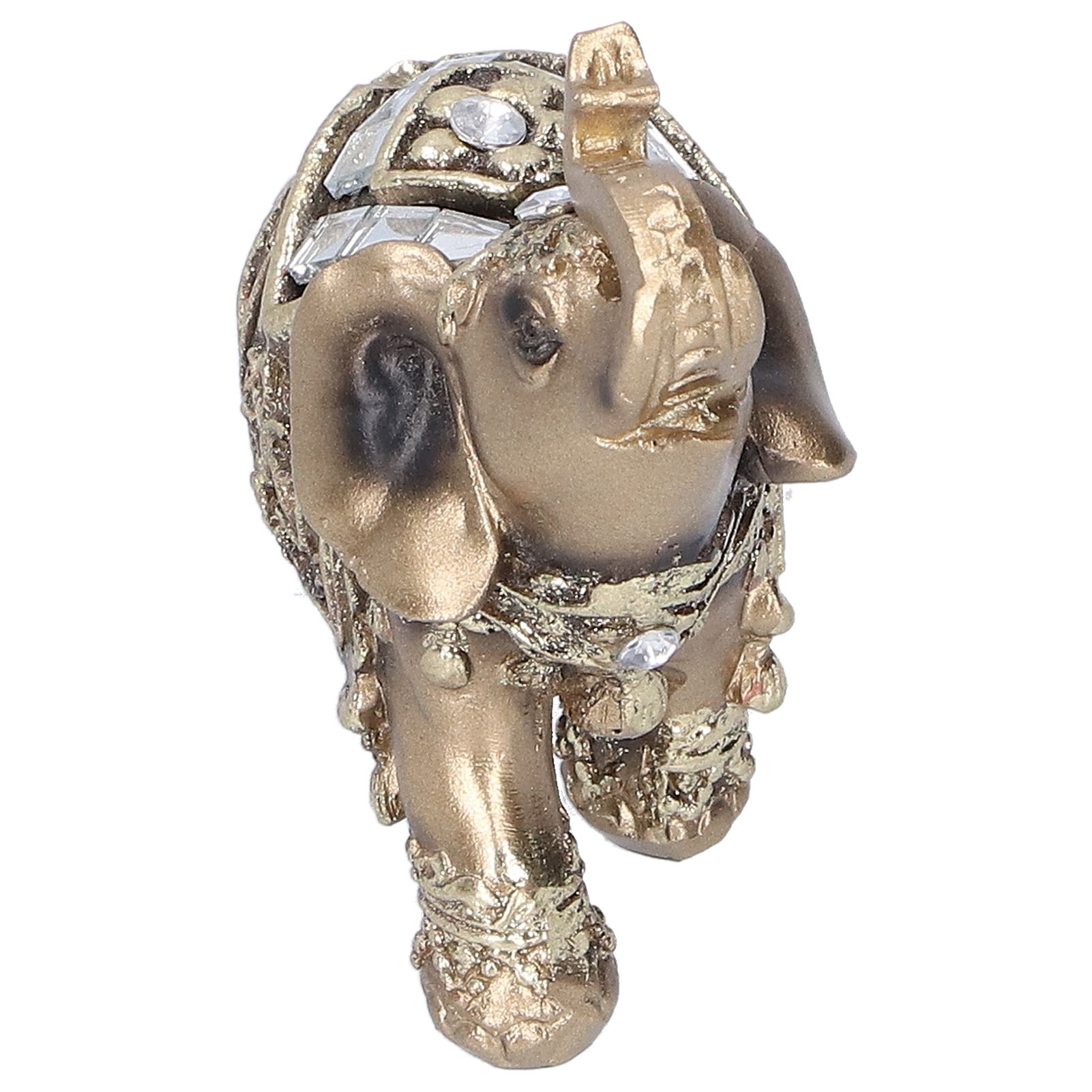 Elephant Statue Figurine Feng Shui Resin Animal Ornament Art Crafts Desktop