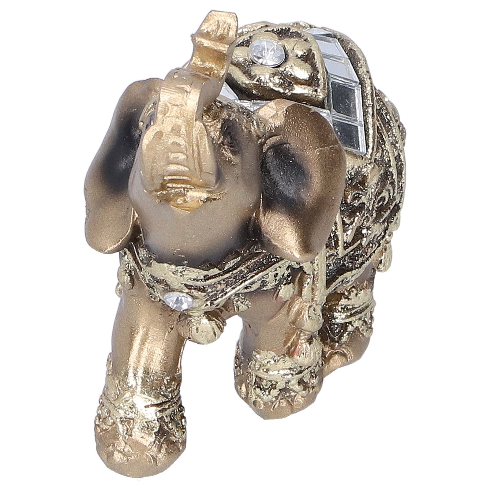 Elephant Statue Figurine Feng Shui Resin Animal Ornament Art Crafts Desktop view 2