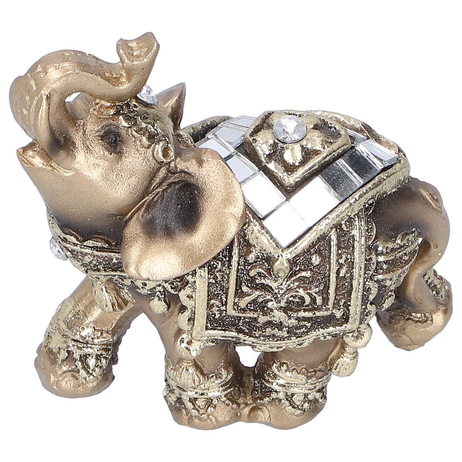 Elephant Statue Figurine Feng Shui Resin Animal Ornament Art Crafts Desktop view 3
