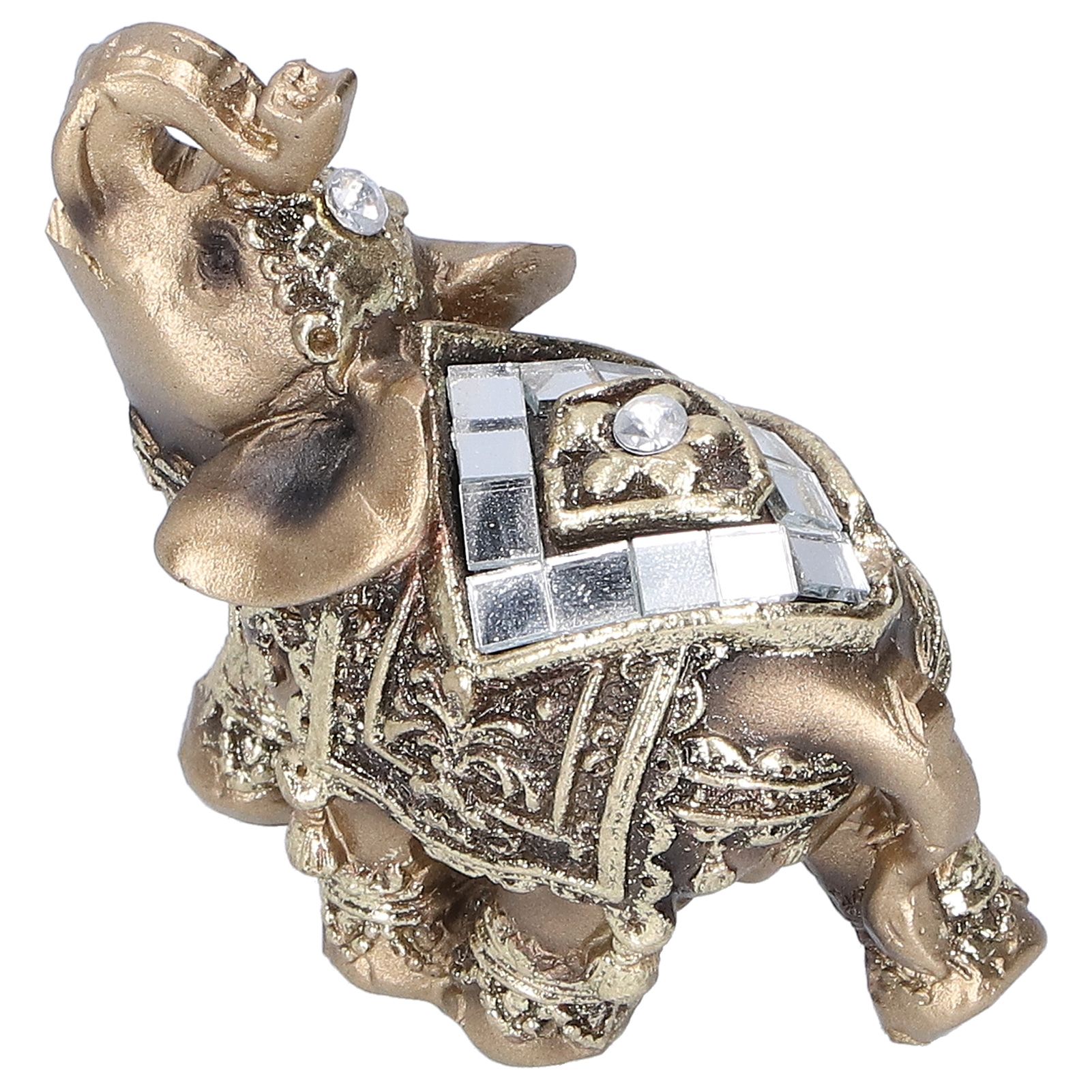 Elephant Statue Figurine Feng Shui Resin Animal Ornament Art Crafts Desktop view 4