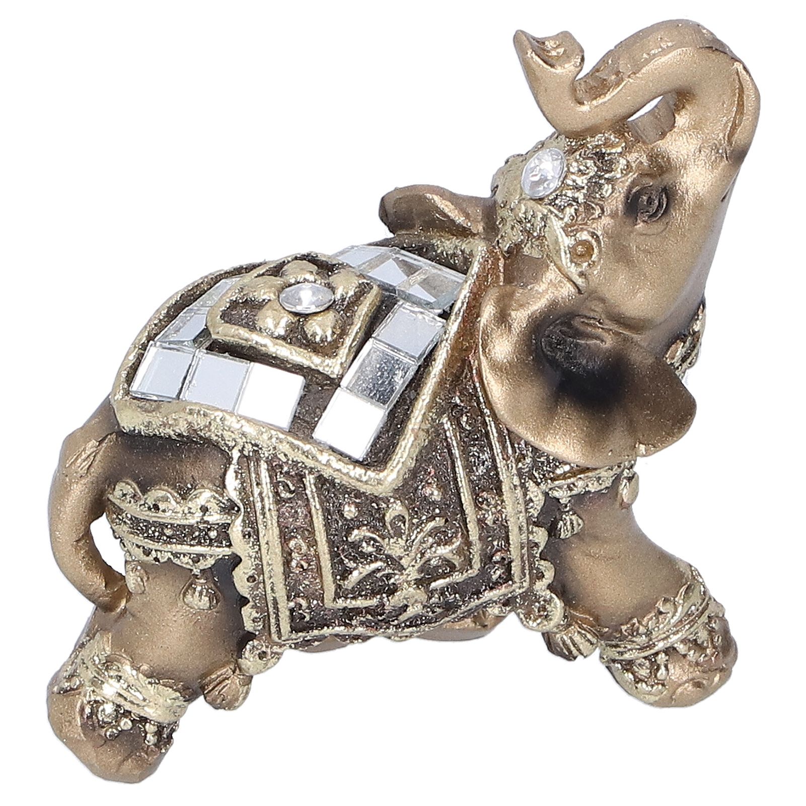 Elephant Statue Figurine Feng Shui Resin Animal Ornament Art Crafts Desktop view 7