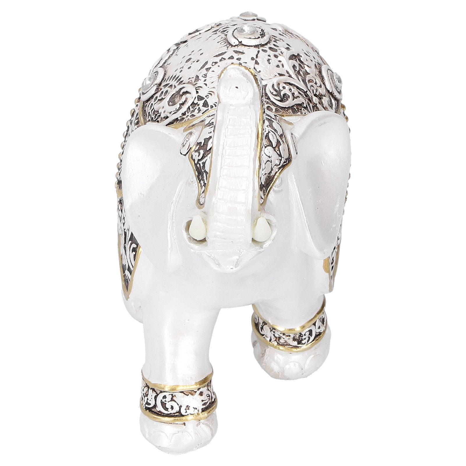 Resin Elephant Feng Shui Statue Wealth Lucky Figurine Crafts Home Office Decor view 2