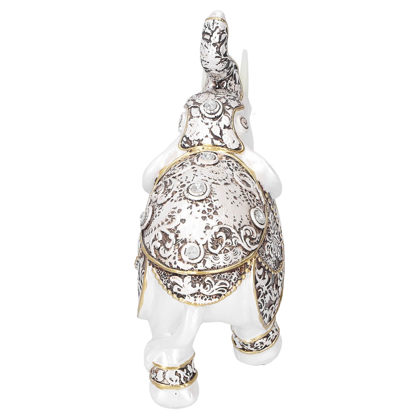 Resin Elephant Feng Shui Statue Wealth Lucky Figurine Crafts Home Office Decor view 4