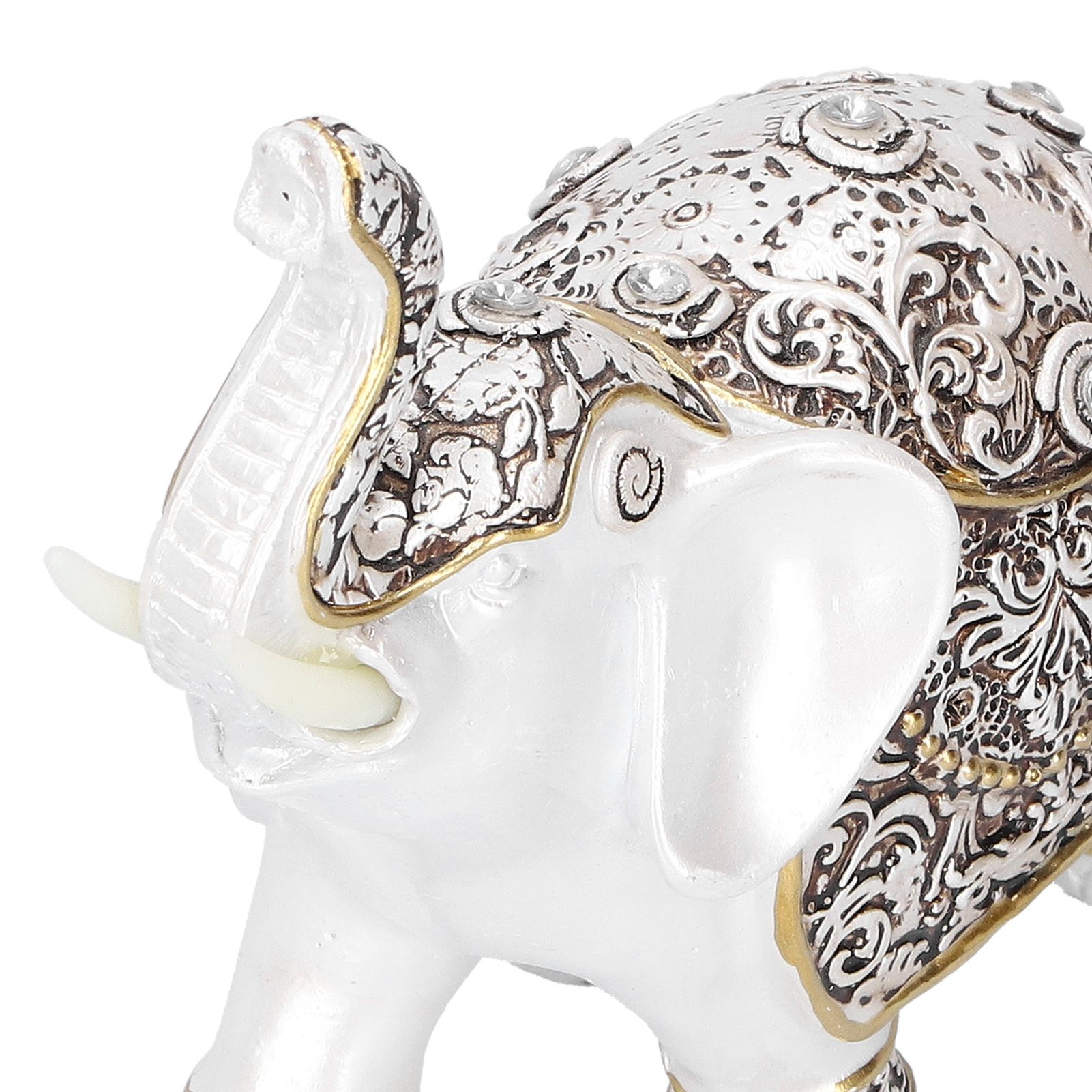 Resin Elephant Feng Shui Statue Wealth Lucky Figurine Crafts Home Office Decor view 11