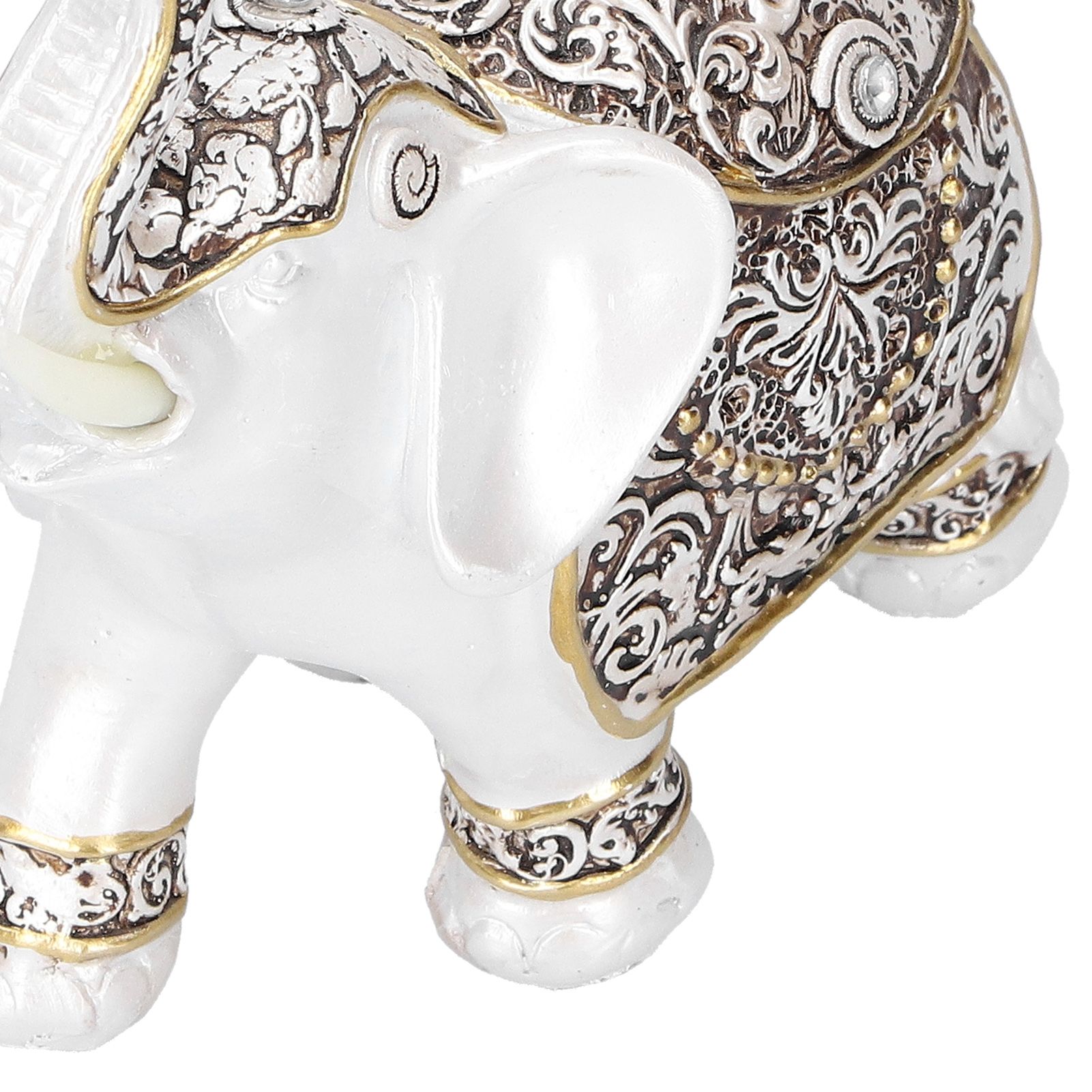 Resin Elephant Feng Shui Statue Wealth Lucky Figurine Crafts Home Office Decor view 12
