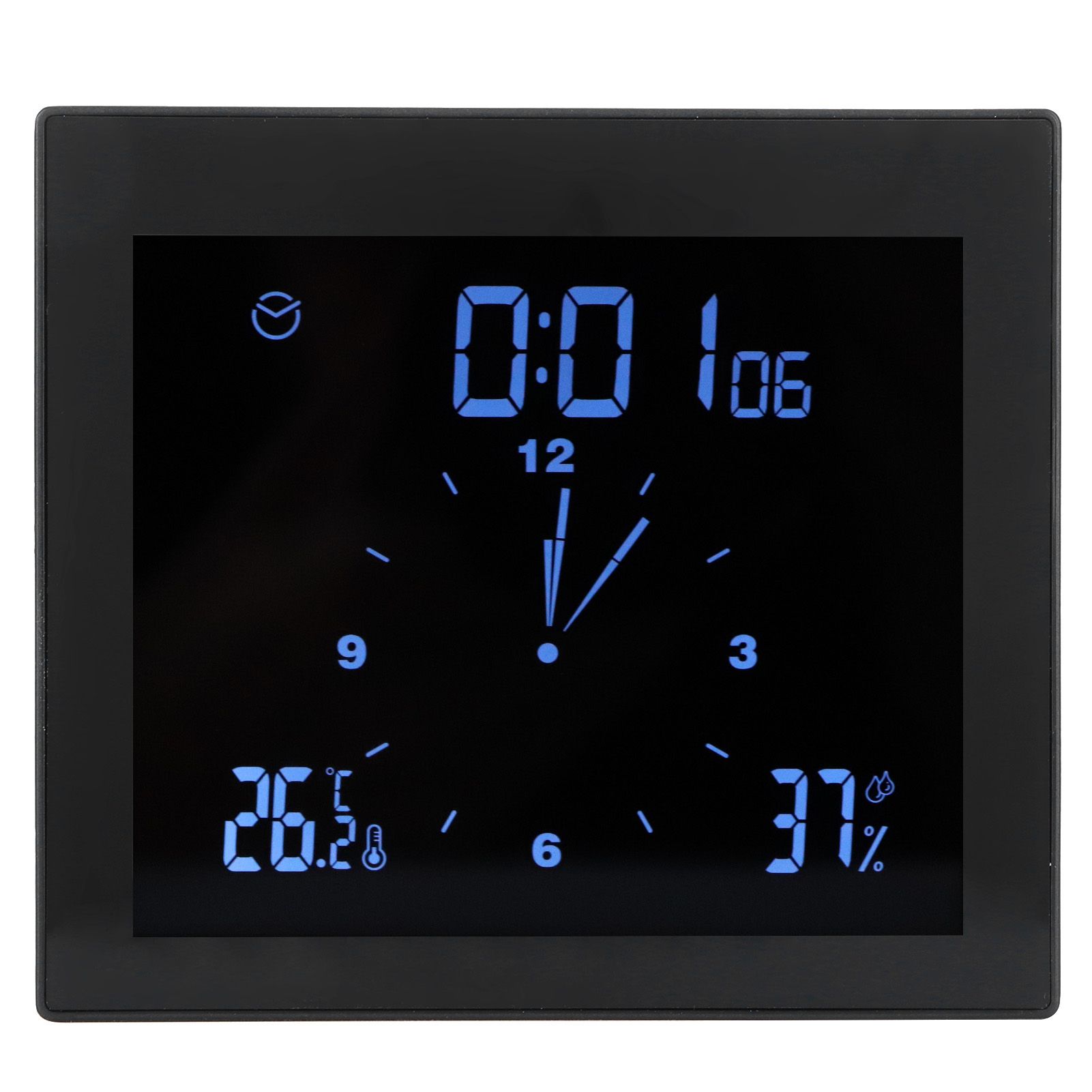 Digital Alarm Temperature Humidity Display Clock Indoor Table Timer view 3