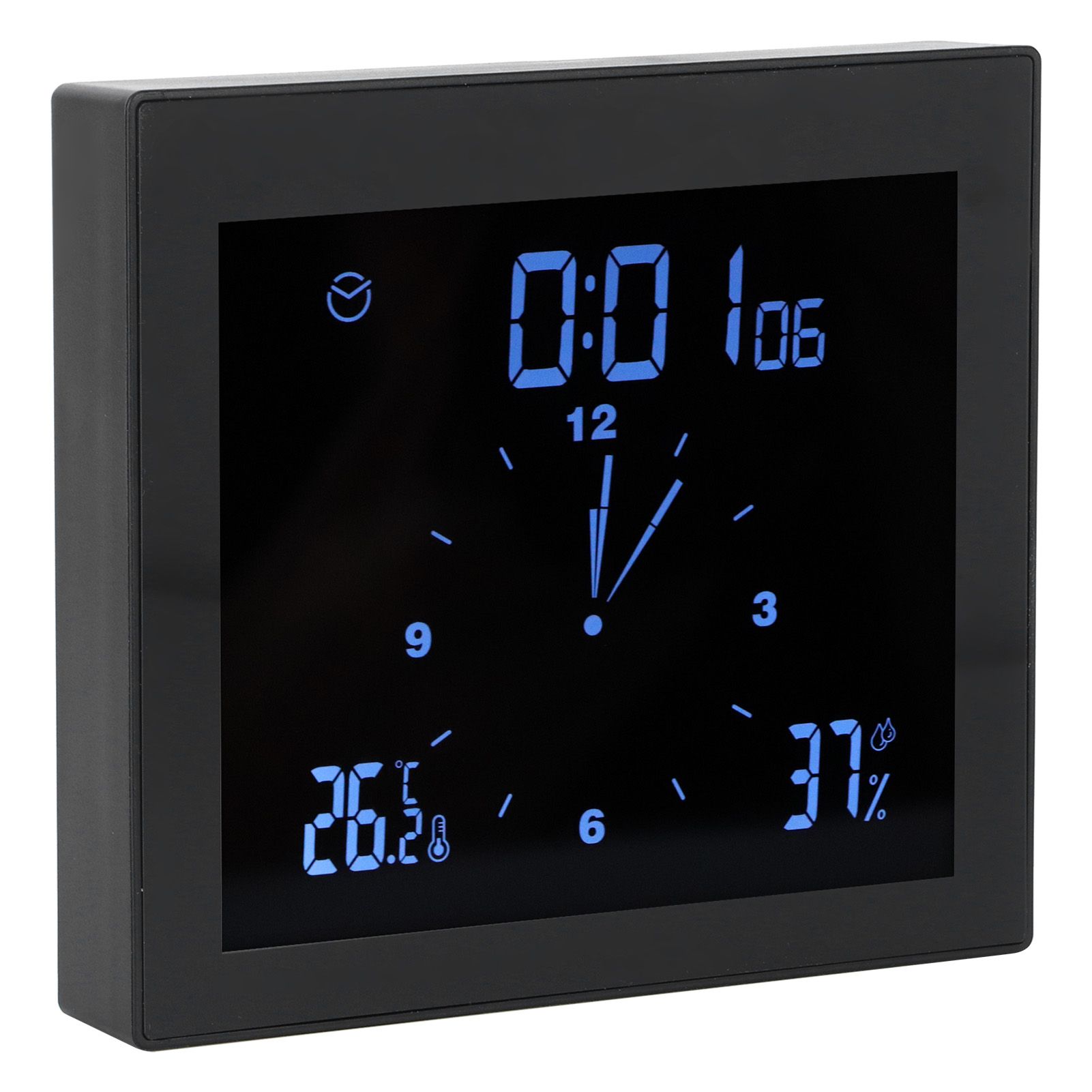 Digital Alarm Temperature Humidity Display Clock Indoor Table Timer view 4