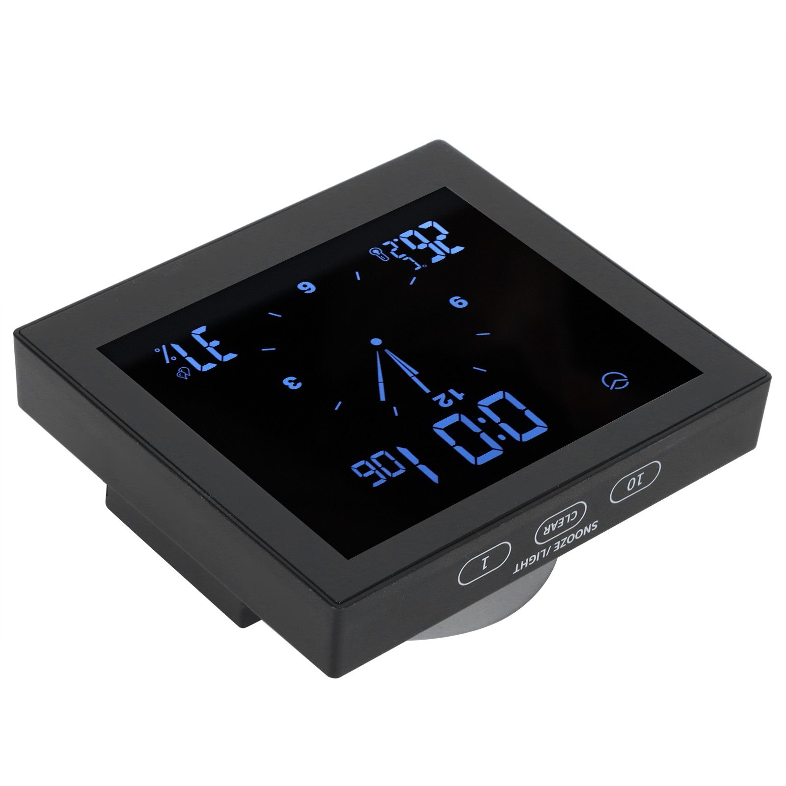 Digital Alarm Temperature Humidity Display Clock Indoor Table Timer view 5