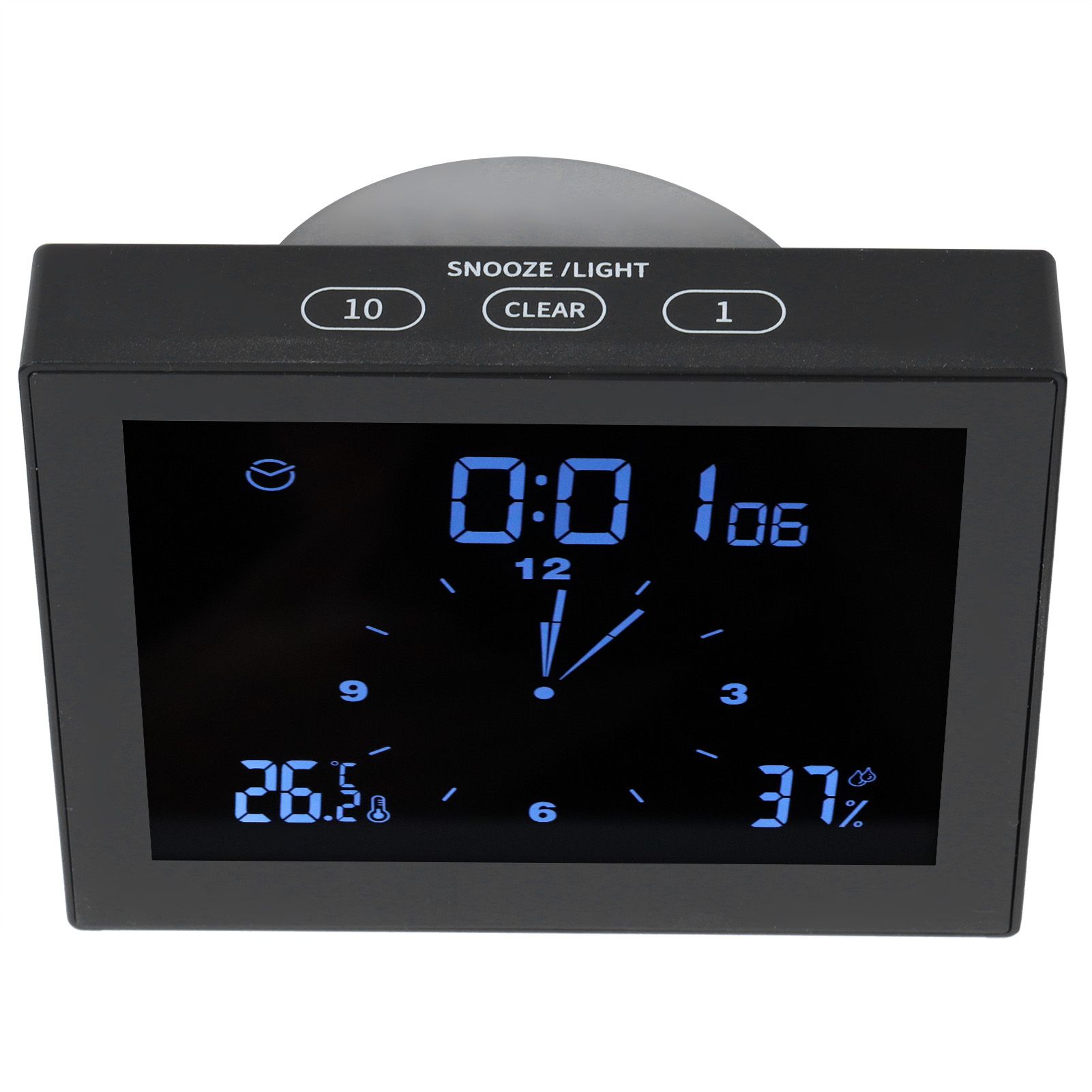 Digital Alarm Temperature Humidity Display Clock Indoor Table Timer view 6
