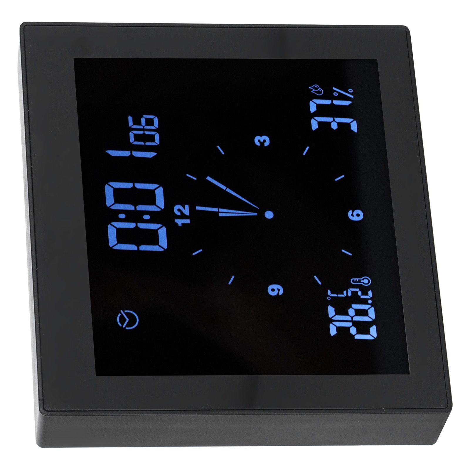 Digital Alarm Temperature Humidity Display Clock Indoor Table Timer view 8