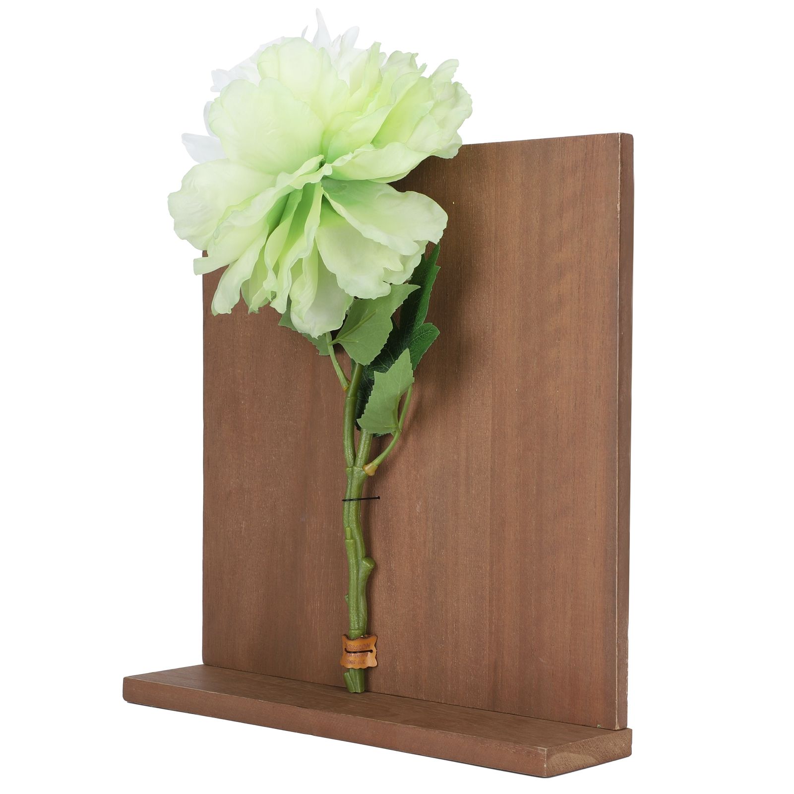 Artificial Flower Hanging Ornaments with Wood Board Indoor Living Room Bedroom view 3