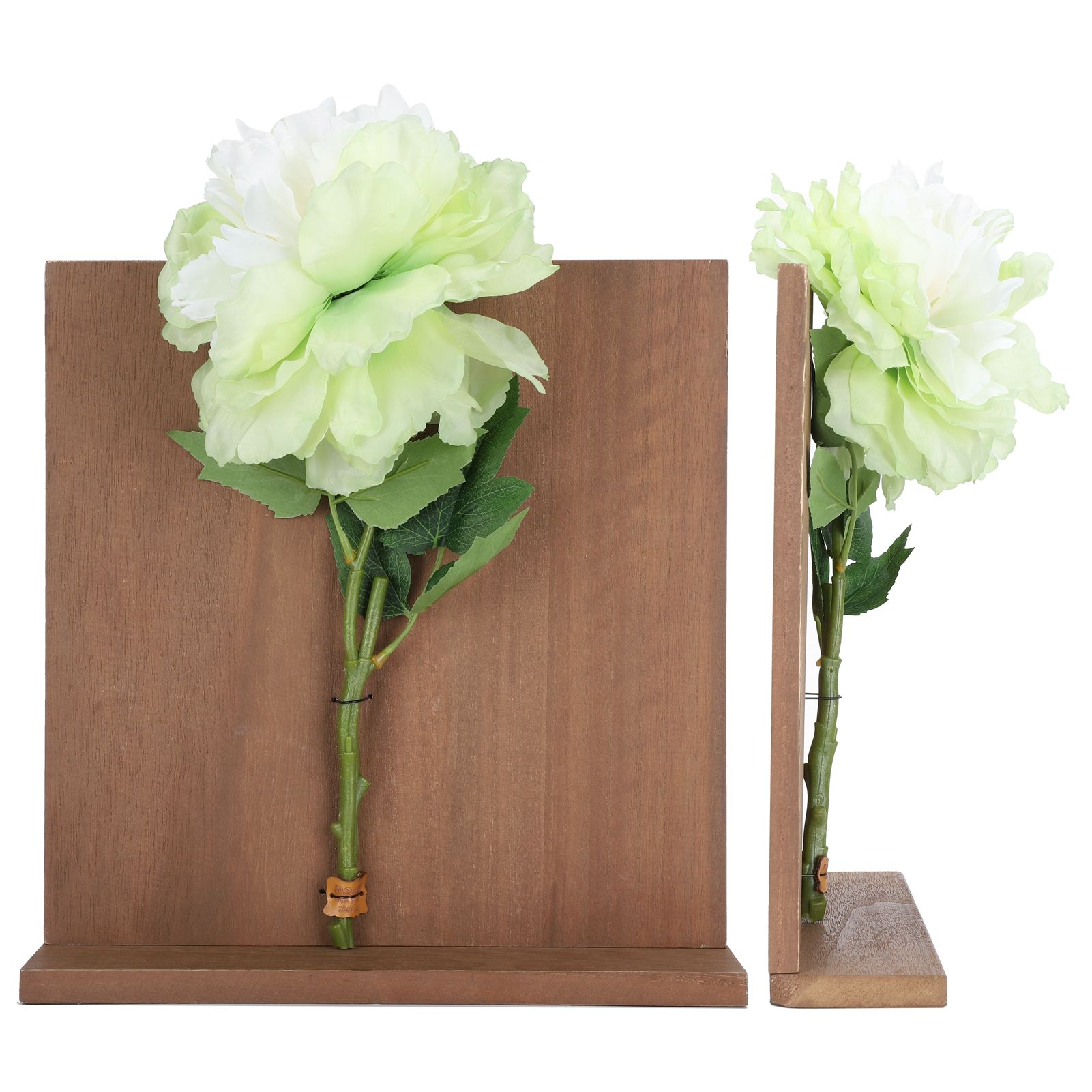 Artificial Flower Hanging Ornaments with Wood Board Indoor Living Room Bedroom view 6