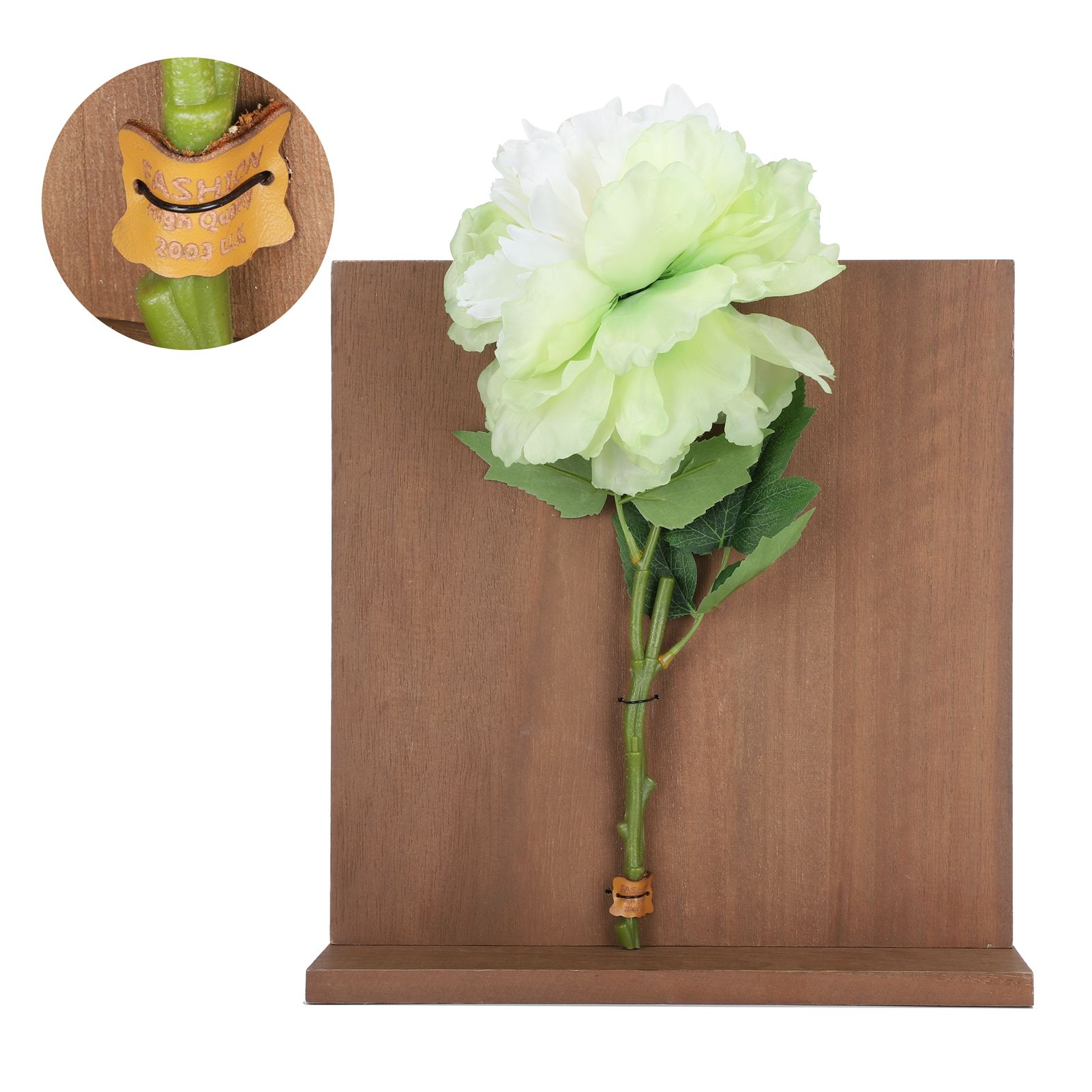 Artificial Flower Hanging Ornaments with Wood Board Indoor Living Room Bedroom view 8