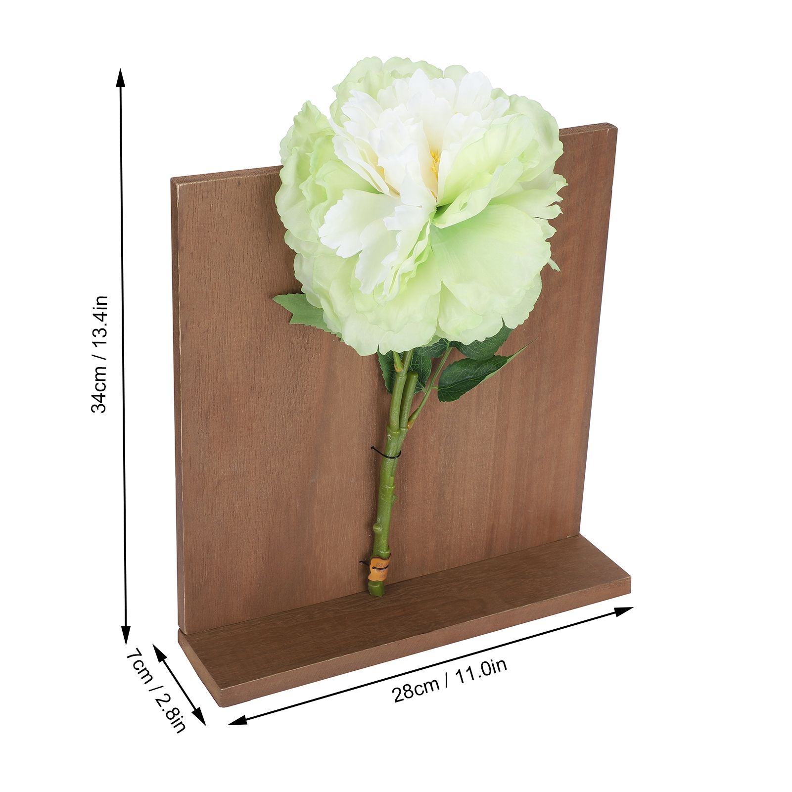 Artificial Flower Hanging Ornaments with Wood Board Indoor Living Room Bedroom view 14