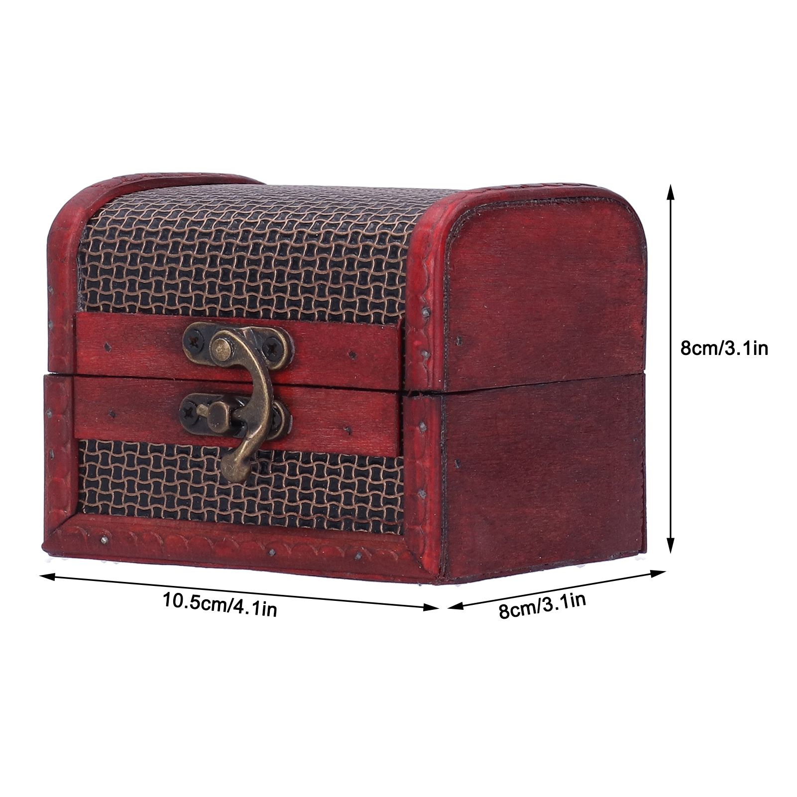 4pcs Retro Wooden Storage Box Art Craft Classic Ornament for Cosmetics Jewelry view 14