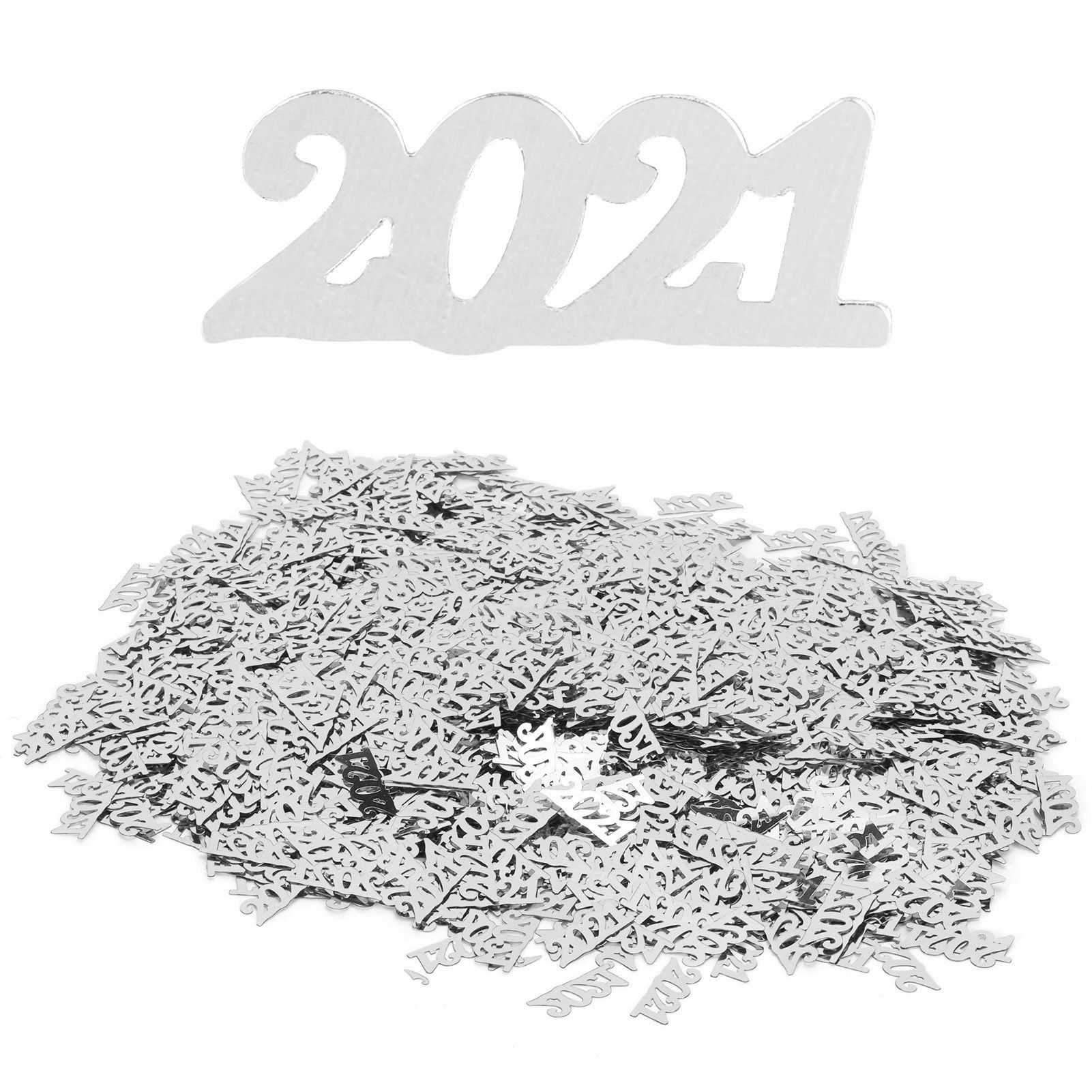 2021 Confetti Decorations Paper New Year Confetti Glitter Ornament for Wedding