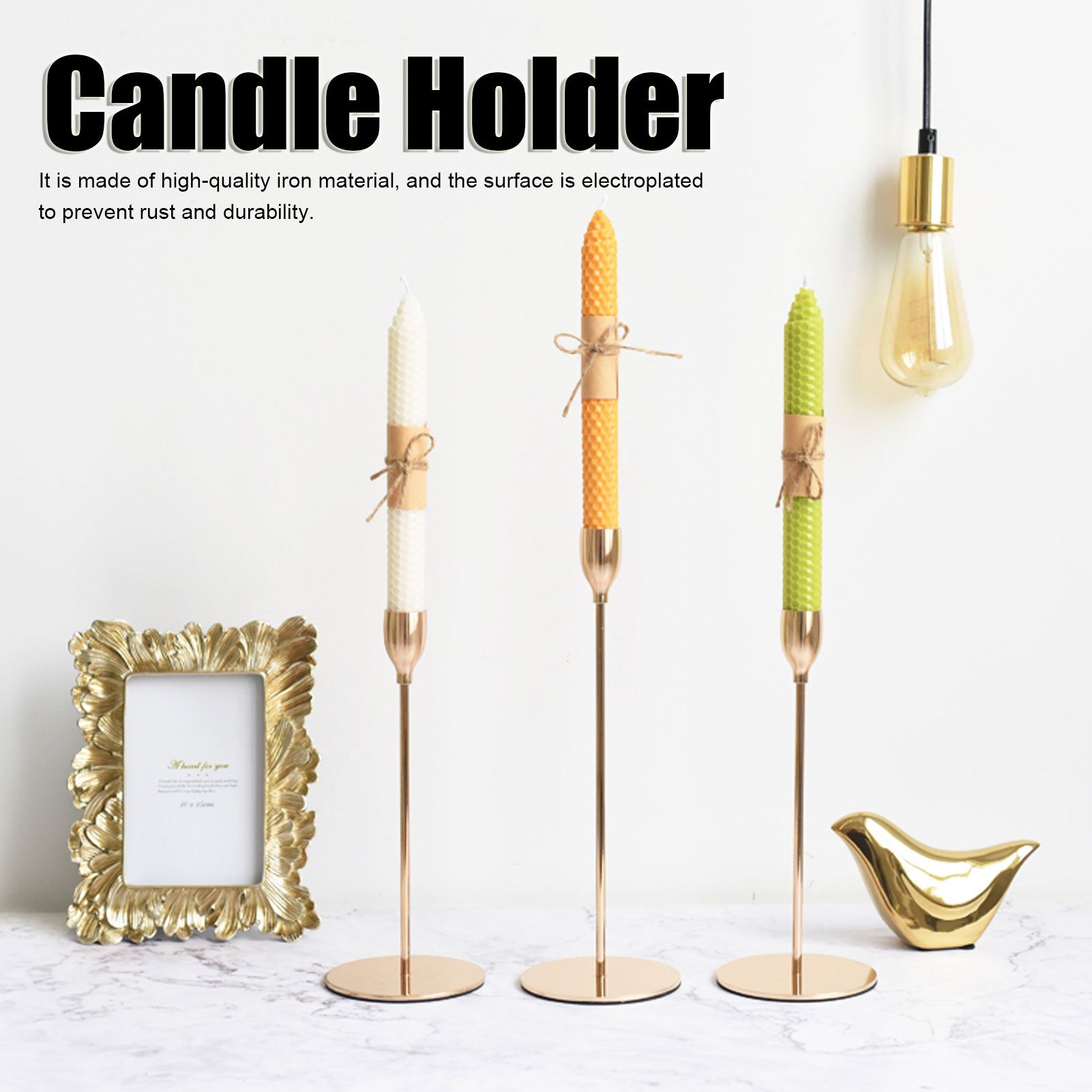 Single Head Candlestick Candle Holder Stand Home Table Decorative Ornament view 15