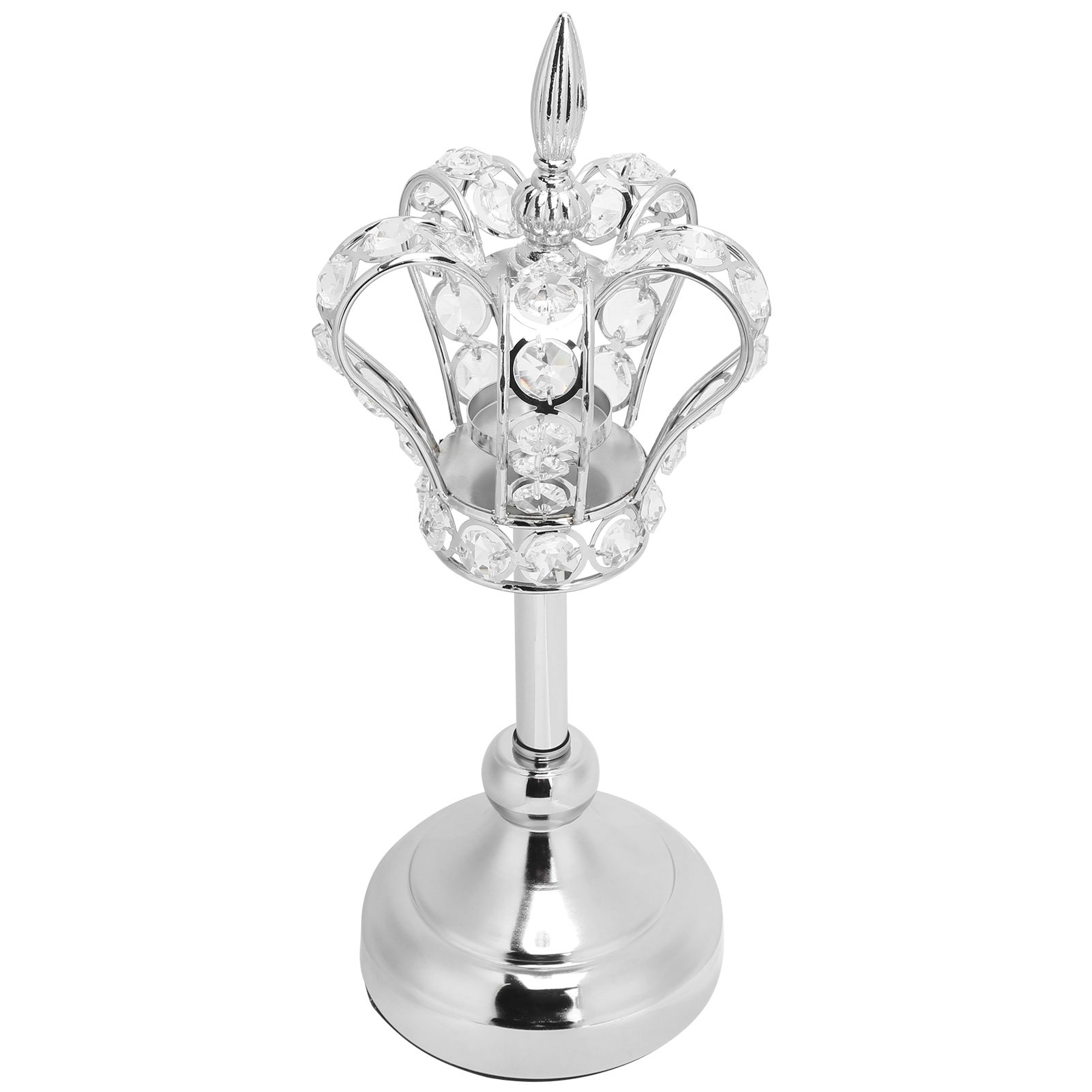 Crown Shape Tea Light Holders Candlestick Candle Holder Stand Wedding view 3
