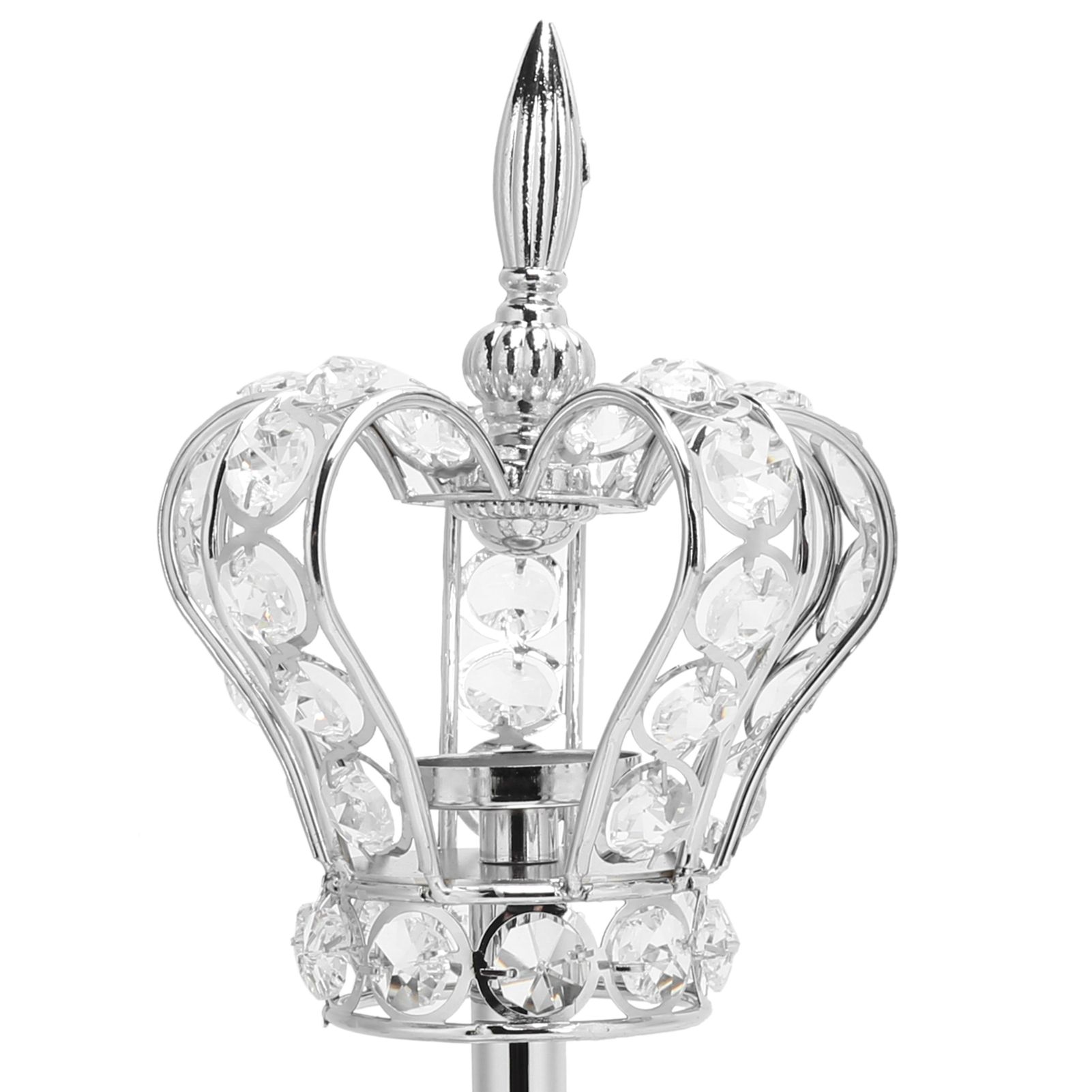 Crown Shape Tea Light Holders Candlestick Candle Holder Stand Wedding view 11