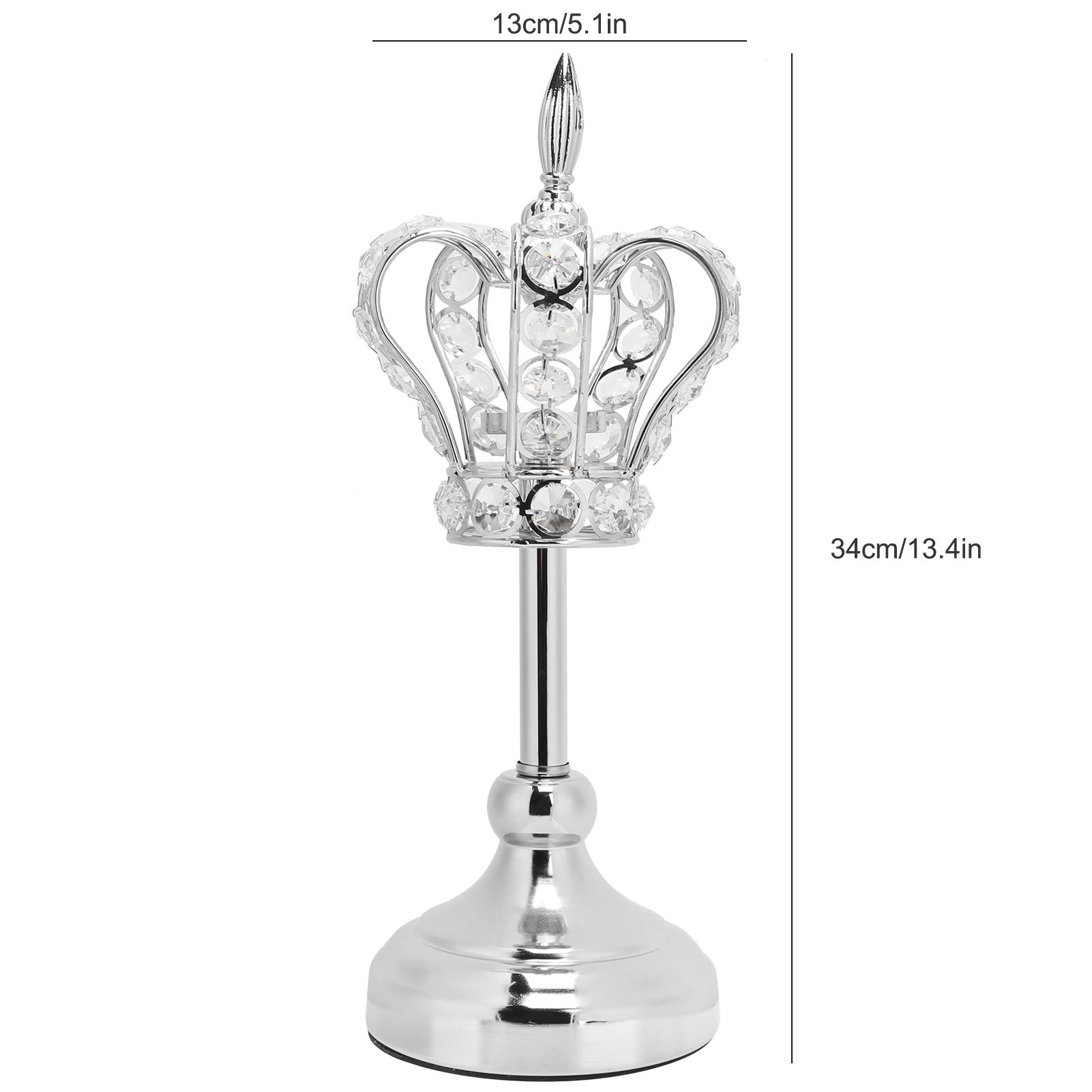 Crown Shape Tea Light Holders Candlestick Candle Holder Stand Wedding view 12