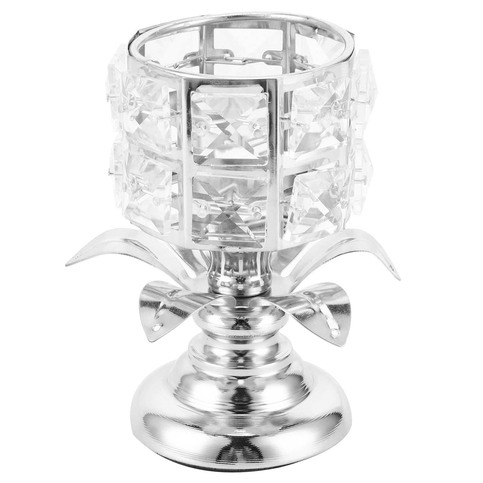 Candle Holder Electroplating Hollow Candlestick Home Decoration Table view 2