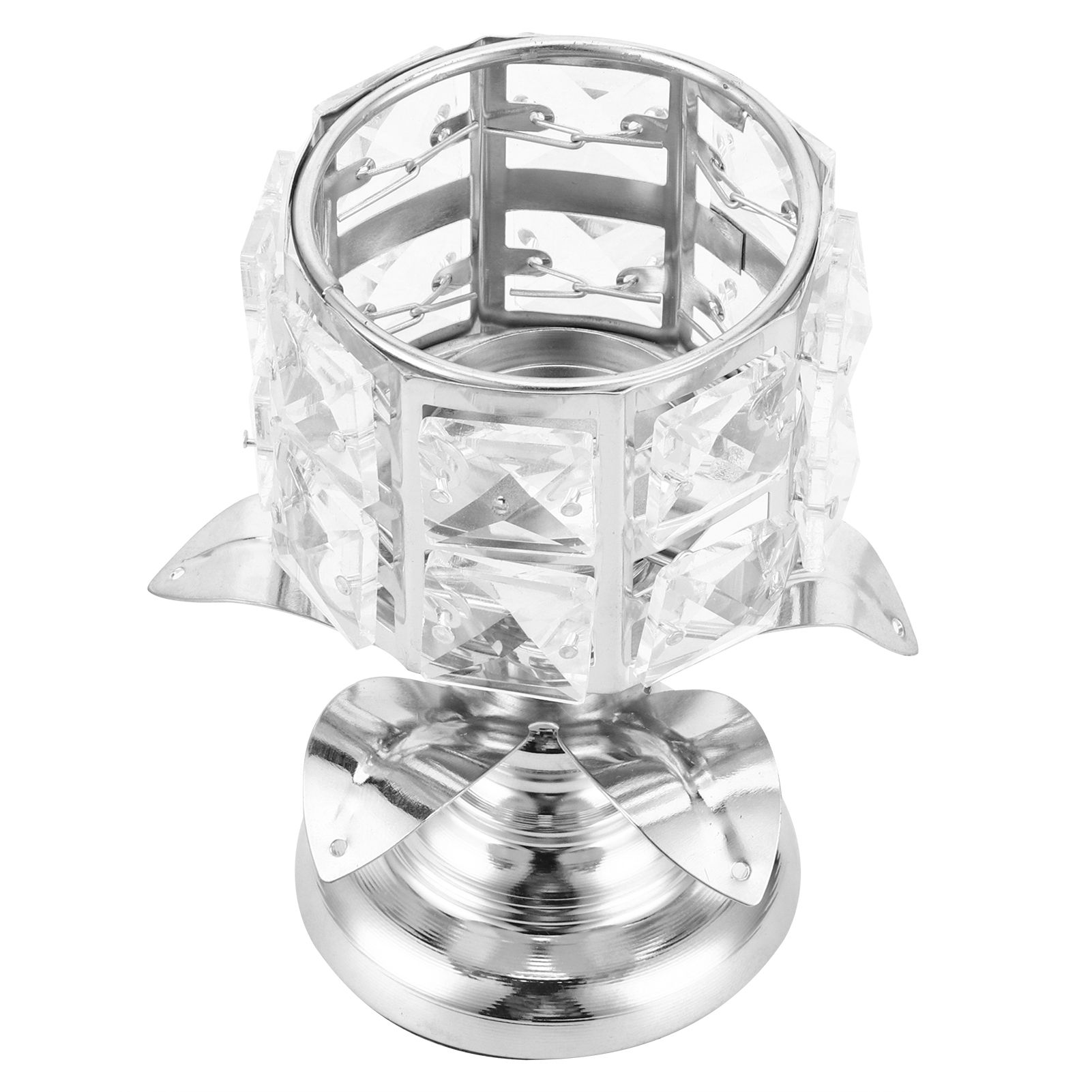 Candle Holder Electroplating Hollow Candlestick Home Decoration Table view 3