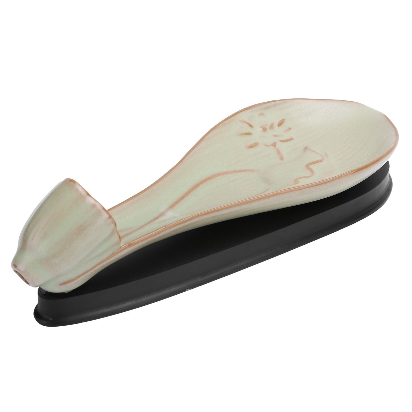 Incense Holder Embossed Ceramic Incense Stick Coil Burner Tray Desktop Decoration view 4