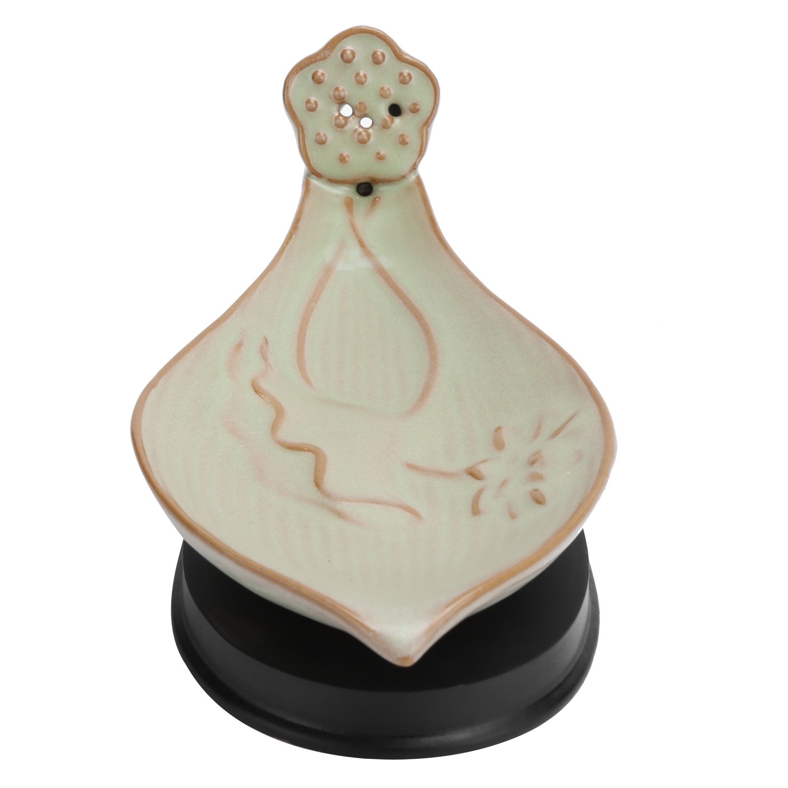 Incense Holder Embossed Ceramic Incense Stick Coil Burner Tray Desktop Decoration view 5