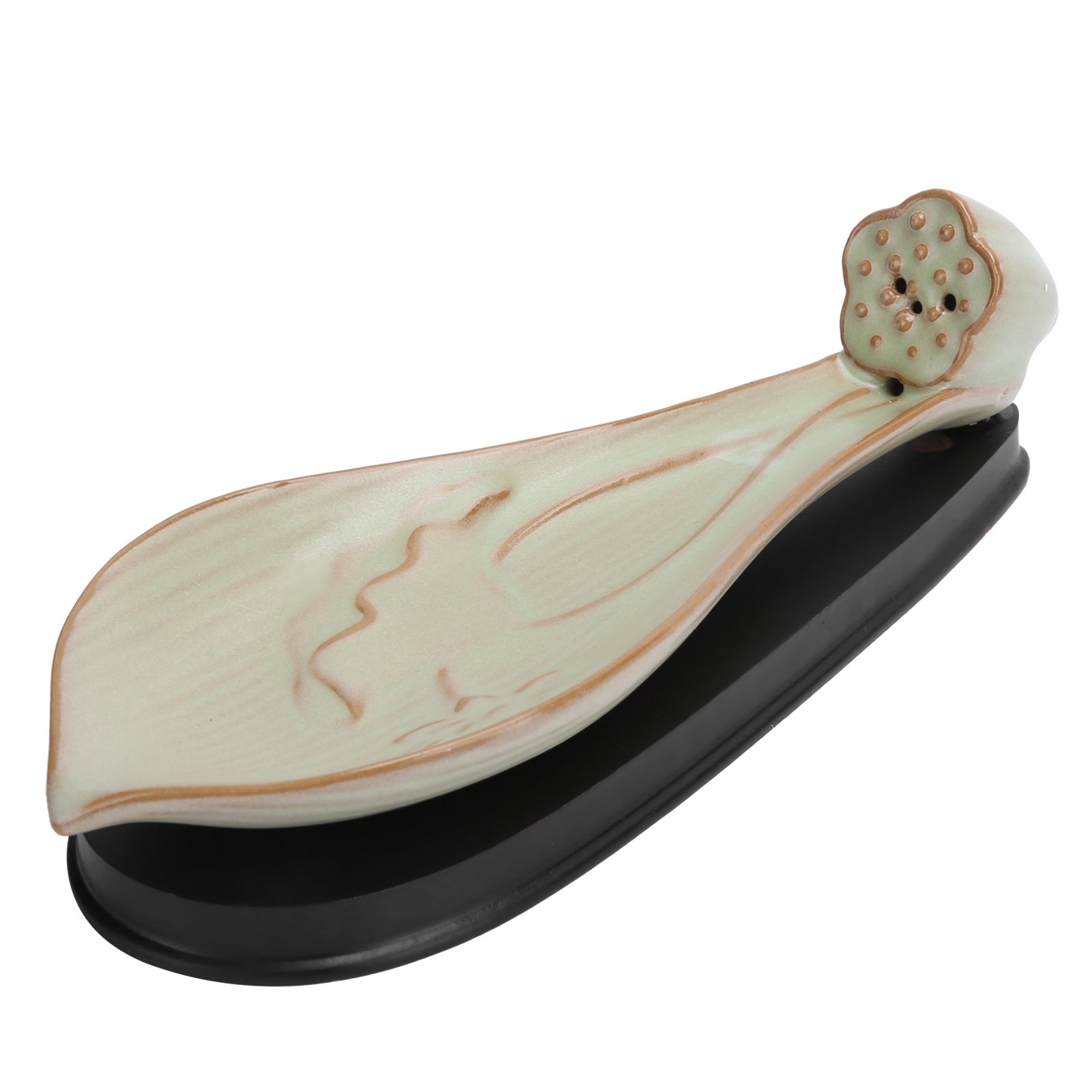 Incense Holder Embossed Ceramic Incense Stick Coil Burner Tray Desktop Decoration view 6