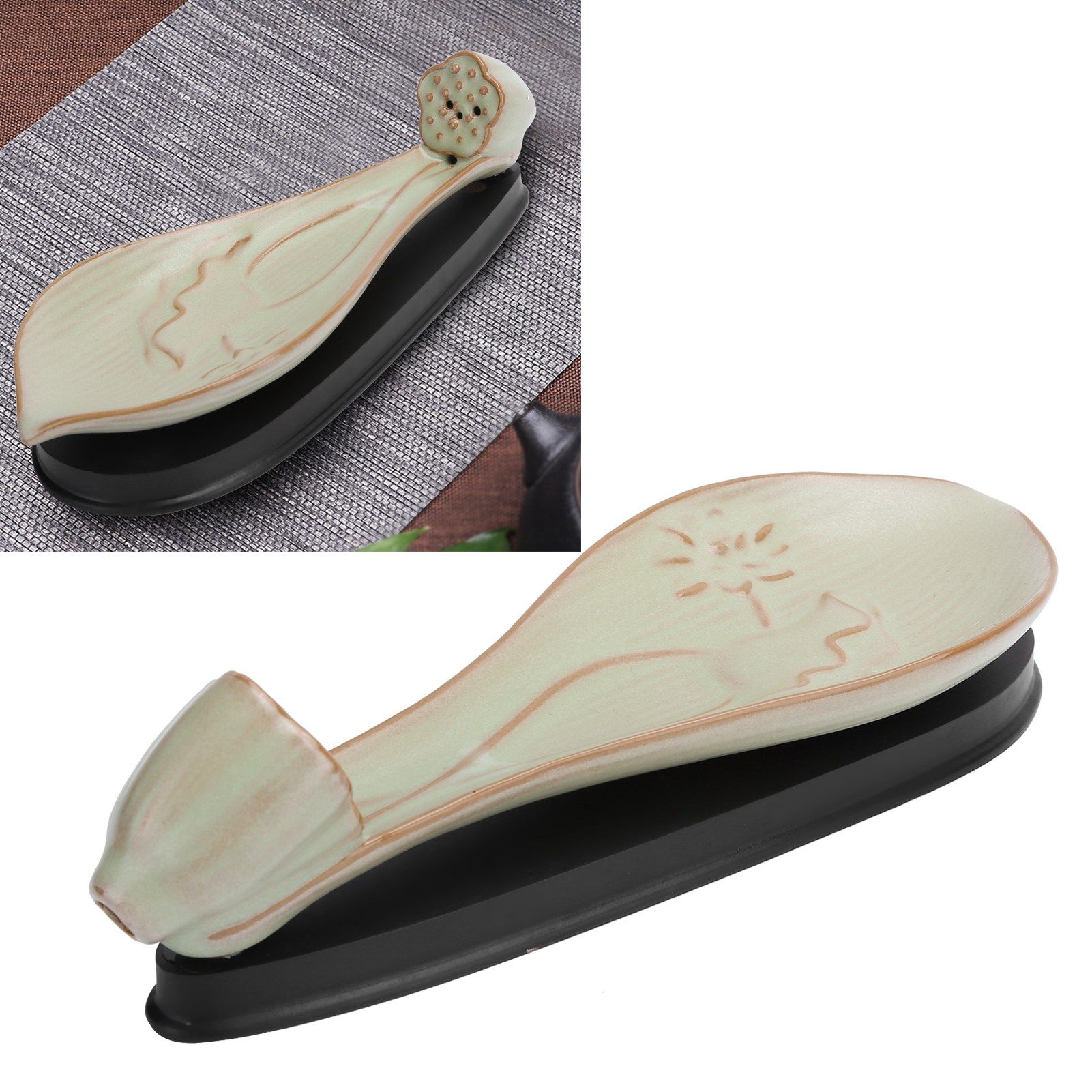 Incense Holder Embossed Ceramic Incense Stick Coil Burner Tray Desktop Decoration view 9