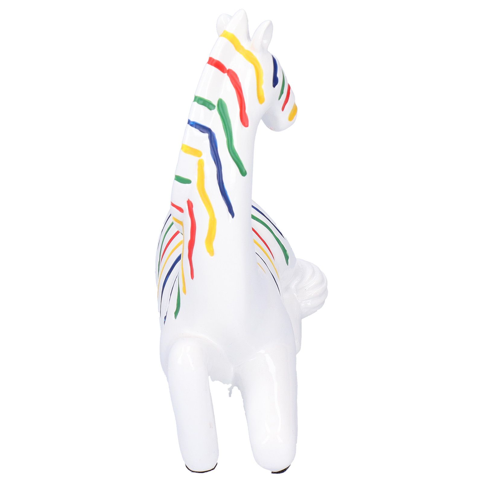Ceramic Figurine Kneeling Colorful Horse Craft Decoration Home Desktop view 4