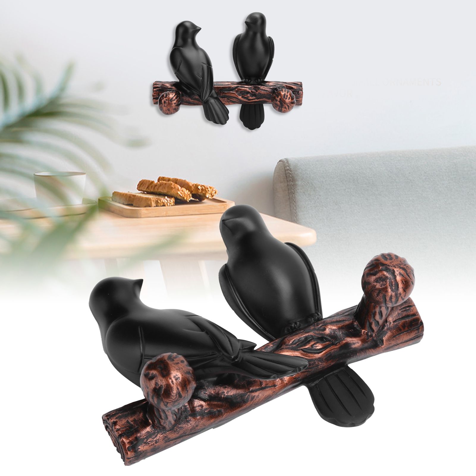 Clothes Hanger Innovative Wall Mounted Bird Shaped Resin Hook for Bedroom Entryway view 9