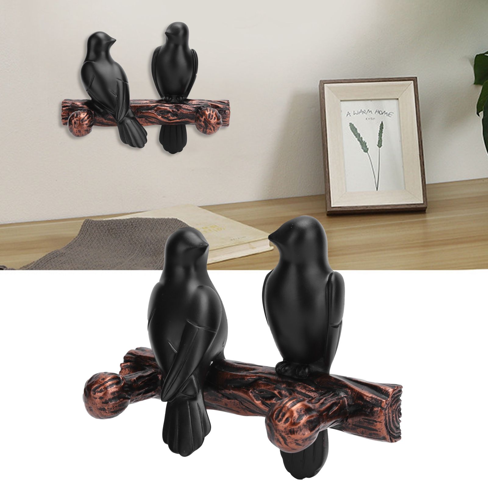 Clothes Hanger Innovative Wall Mounted Bird Shaped Resin Hook for Bedroom Entryway view 10