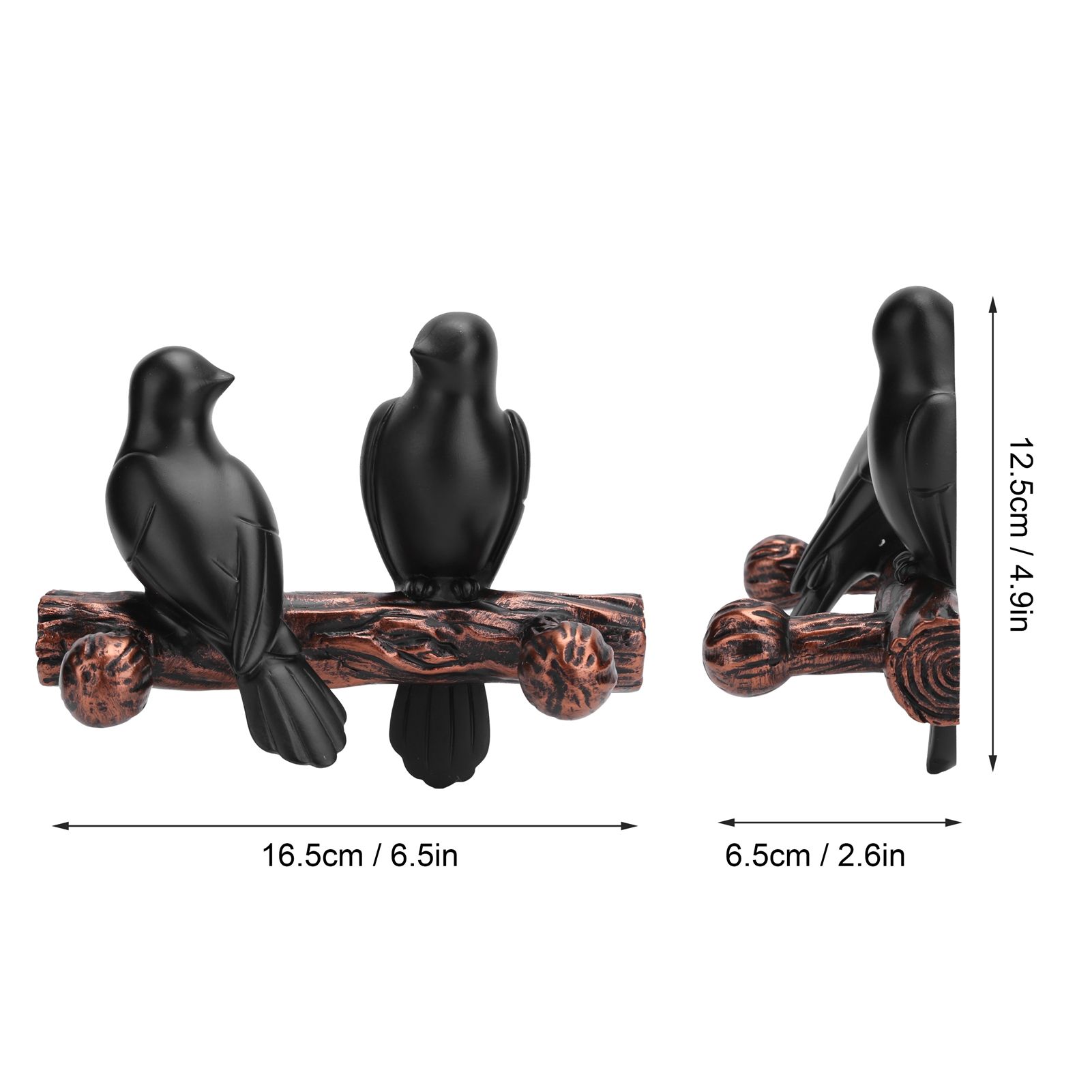 Clothes Hanger Innovative Wall Mounted Bird Shaped Resin Hook for Bedroom Entryway view 14