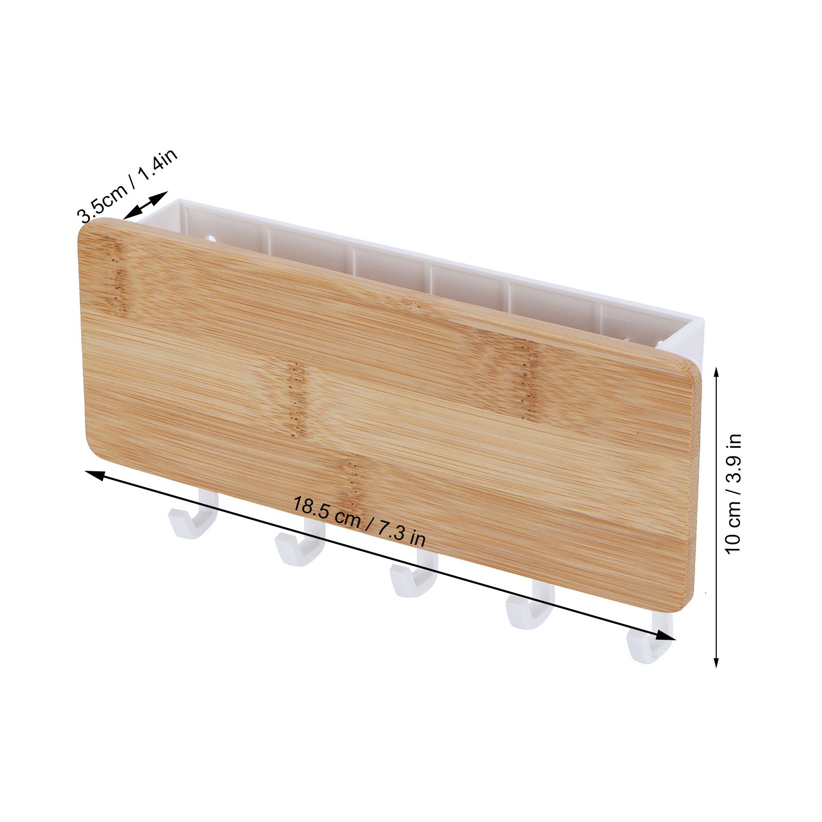Wall Mount Key Holder Home Wall Mount Key Hanger Organizer Storage Box with 5 view 14