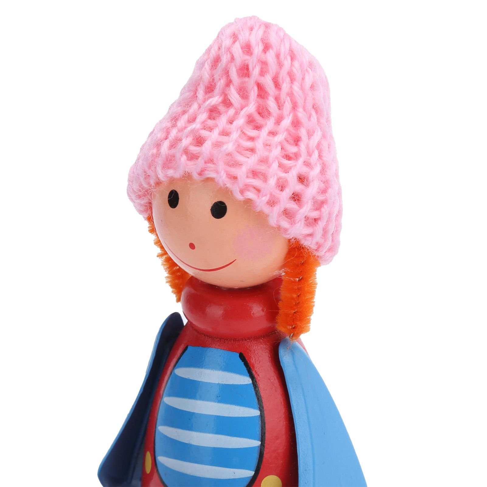 Wooden Dolls Cartoon Puppet Decoration Ornament Handicraft for Wedding Favors view 11