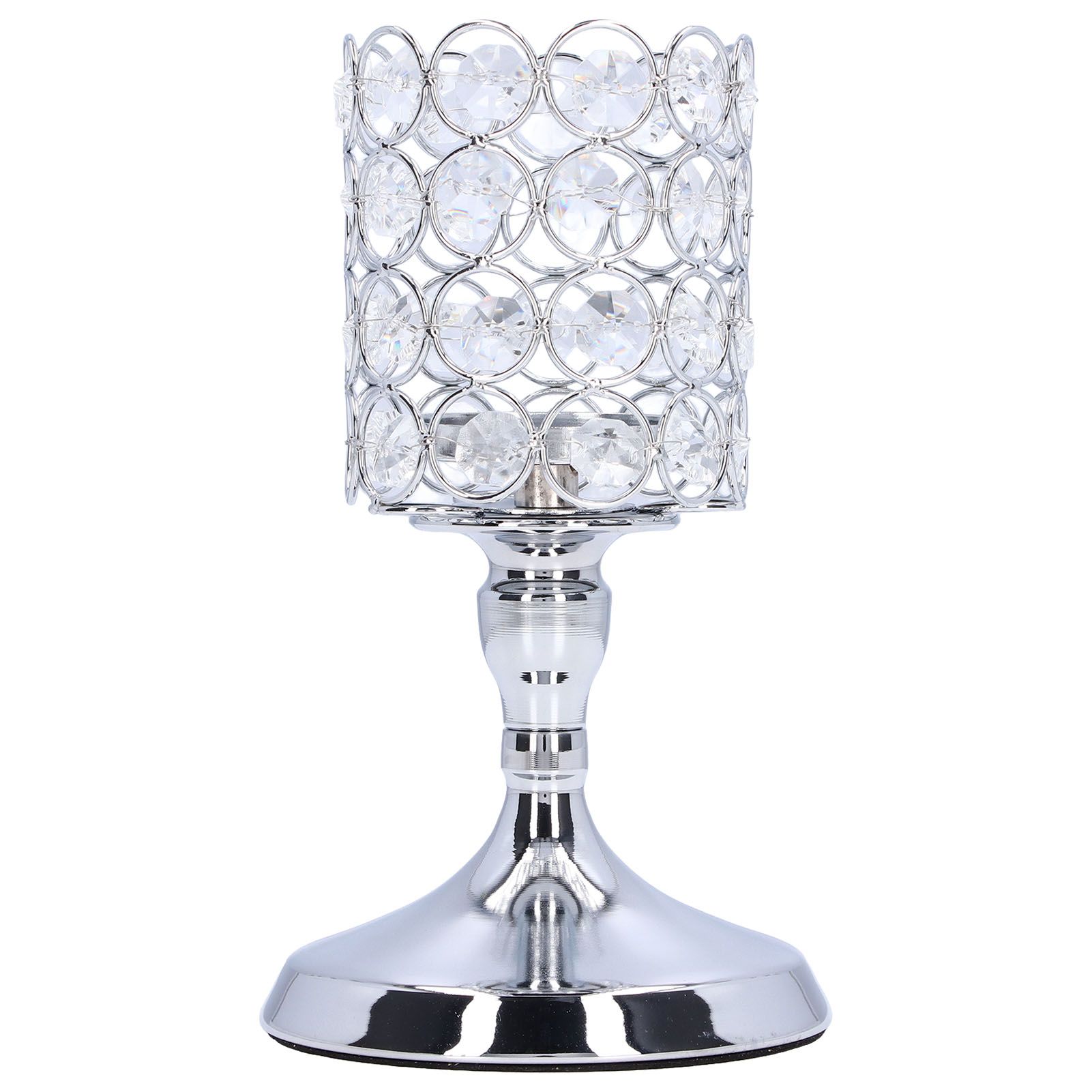 Crystal Candle Holder Electroplating Process Carved Design Elegant Style — image 1