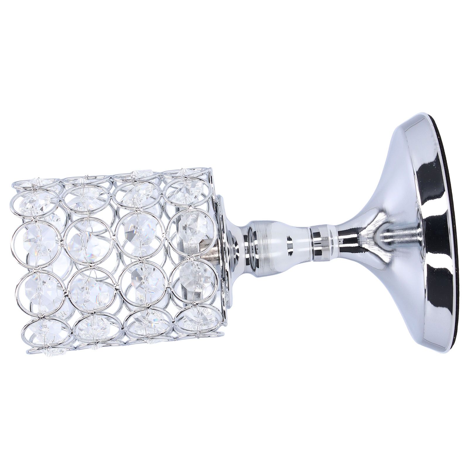 Crystal Candle Holder Electroplating Process Carved Design Elegant Style view 2
