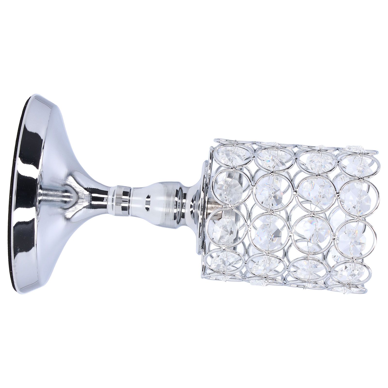 Crystal Candle Holder Electroplating Process Carved Design Elegant Style view 3