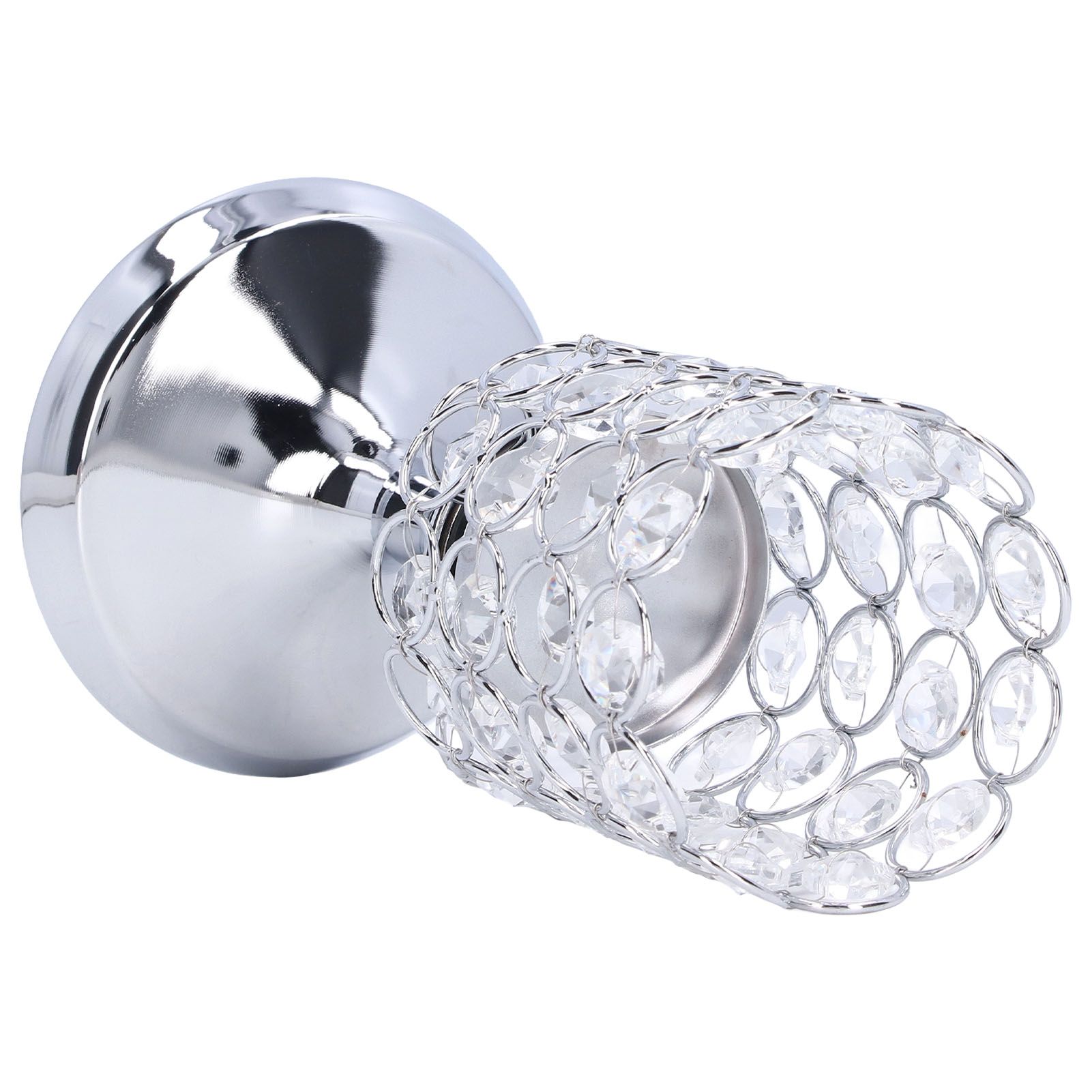 Crystal Candle Holder Electroplating Process Carved Design Elegant Style view 6
