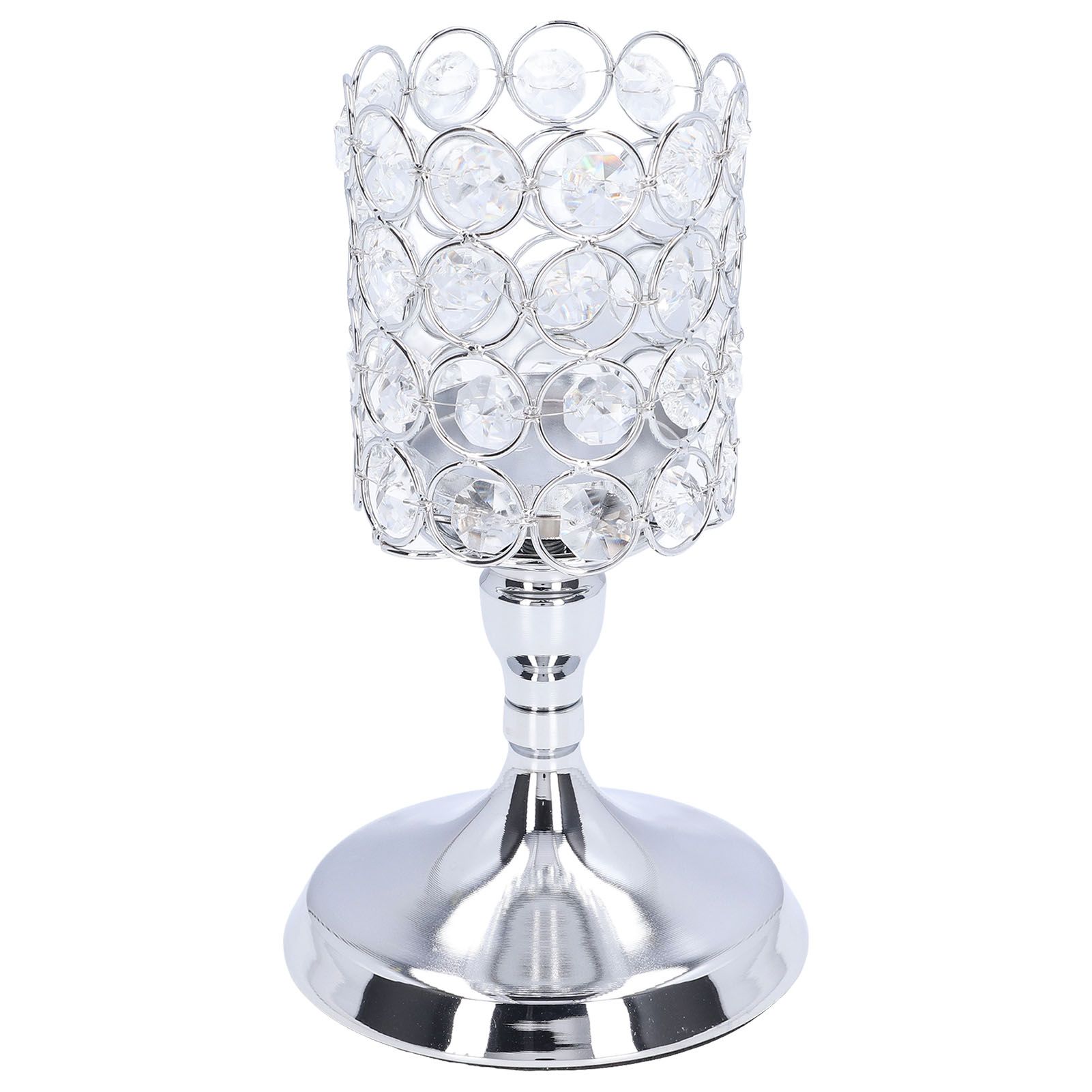 Crystal Candle Holder Electroplating Process Carved Design Elegant Style view 7